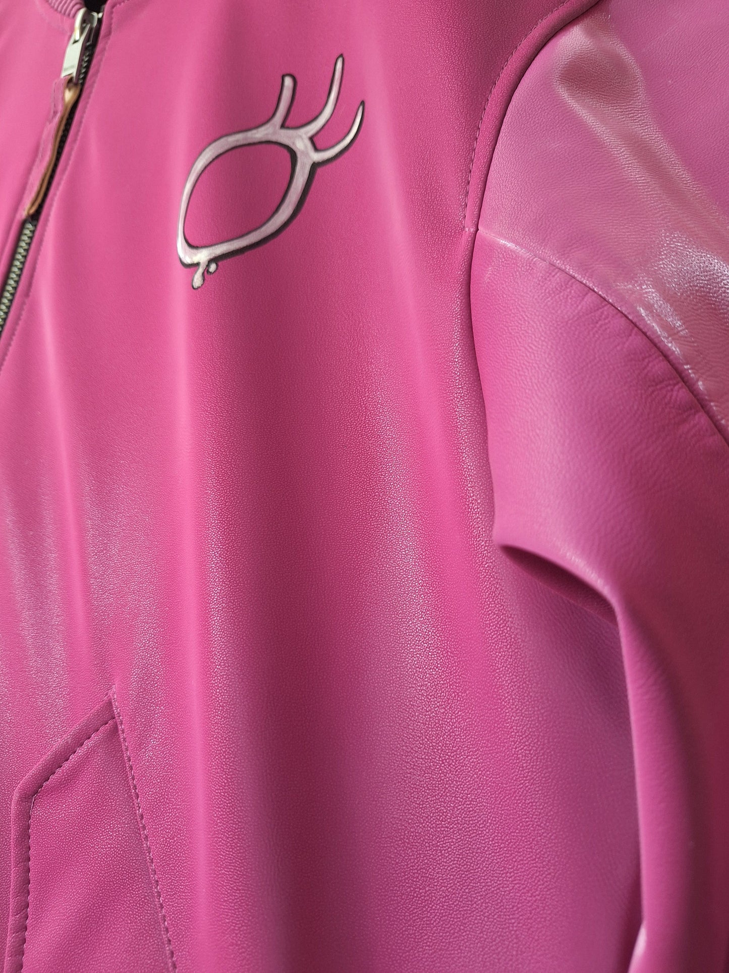 Chaqueta Bomber de Neopreno Holográfico Marilyn Monroe - Pintada a Mano