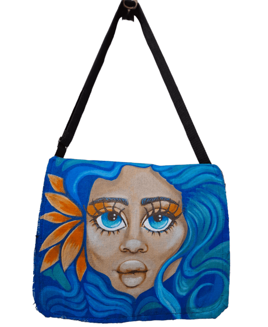 Bolso denim pintado a mano Caribe Dollavatar