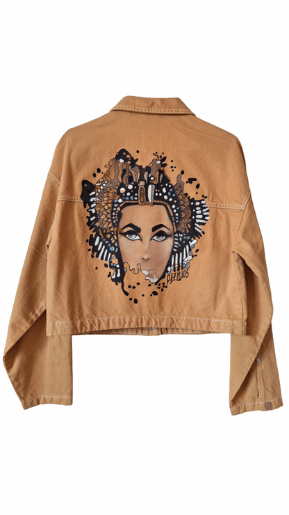 Chaqueta denim pintada Cleopatra