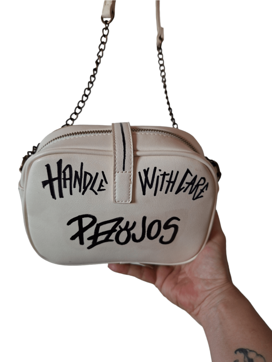Bolso pintado a mano Pez Dolar Night pop - Ropa pintada a mano en Pezojos