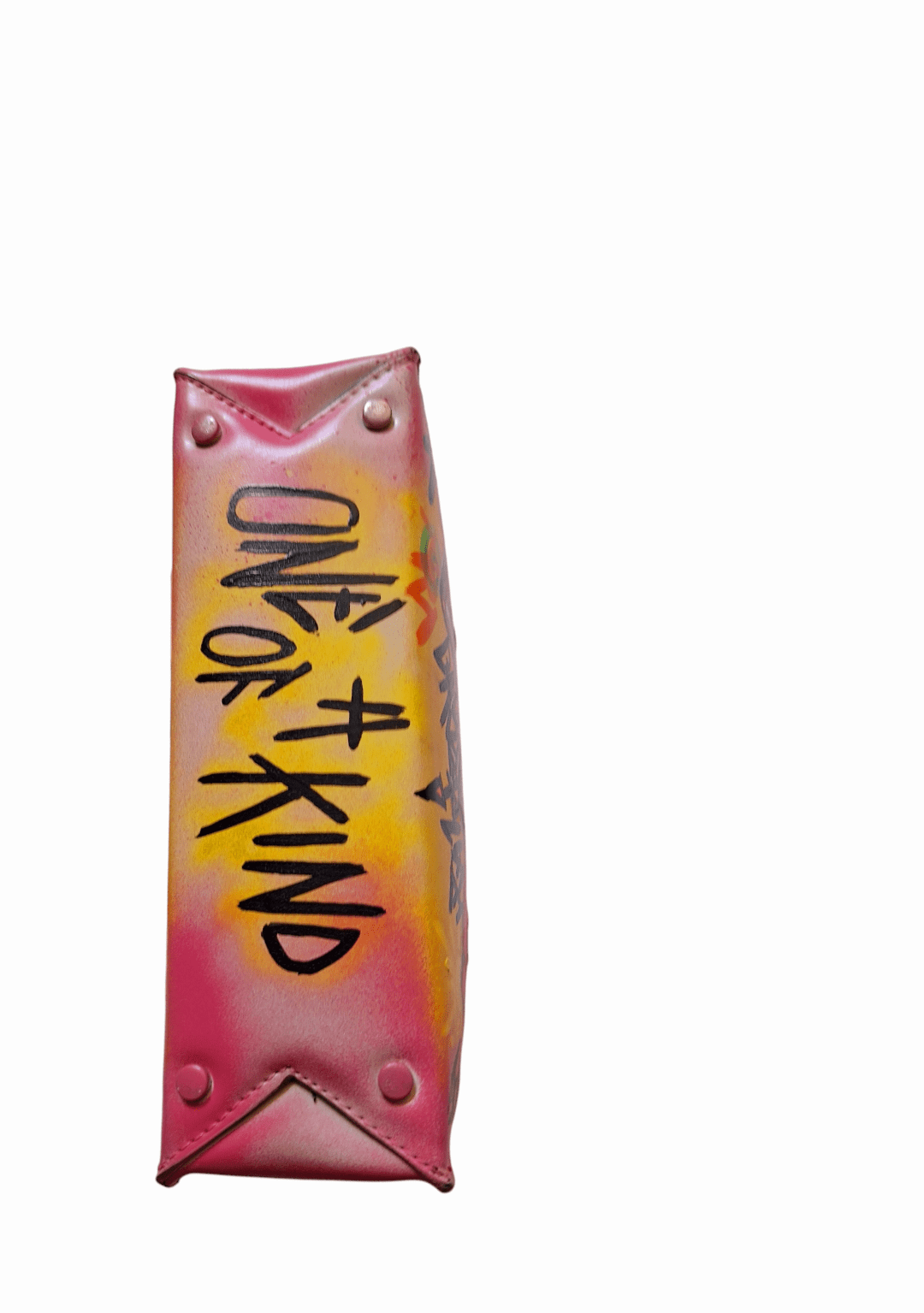 Bolso pintado a mano Pink Pum - Ropa pintada a mano en Pezojos