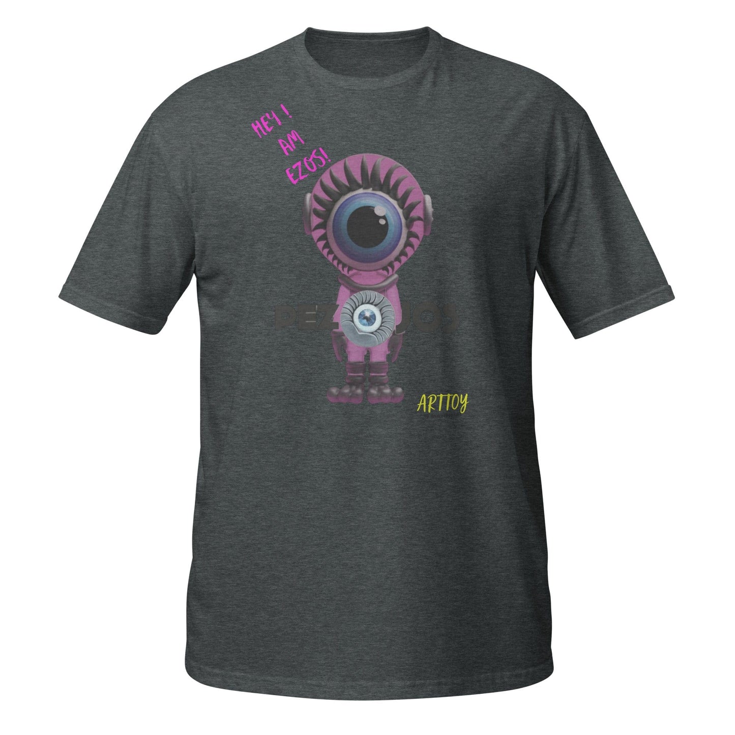 Camiseta de manga corta unisex Ezos Art toy - Ropa pintada a mano en Pezojos