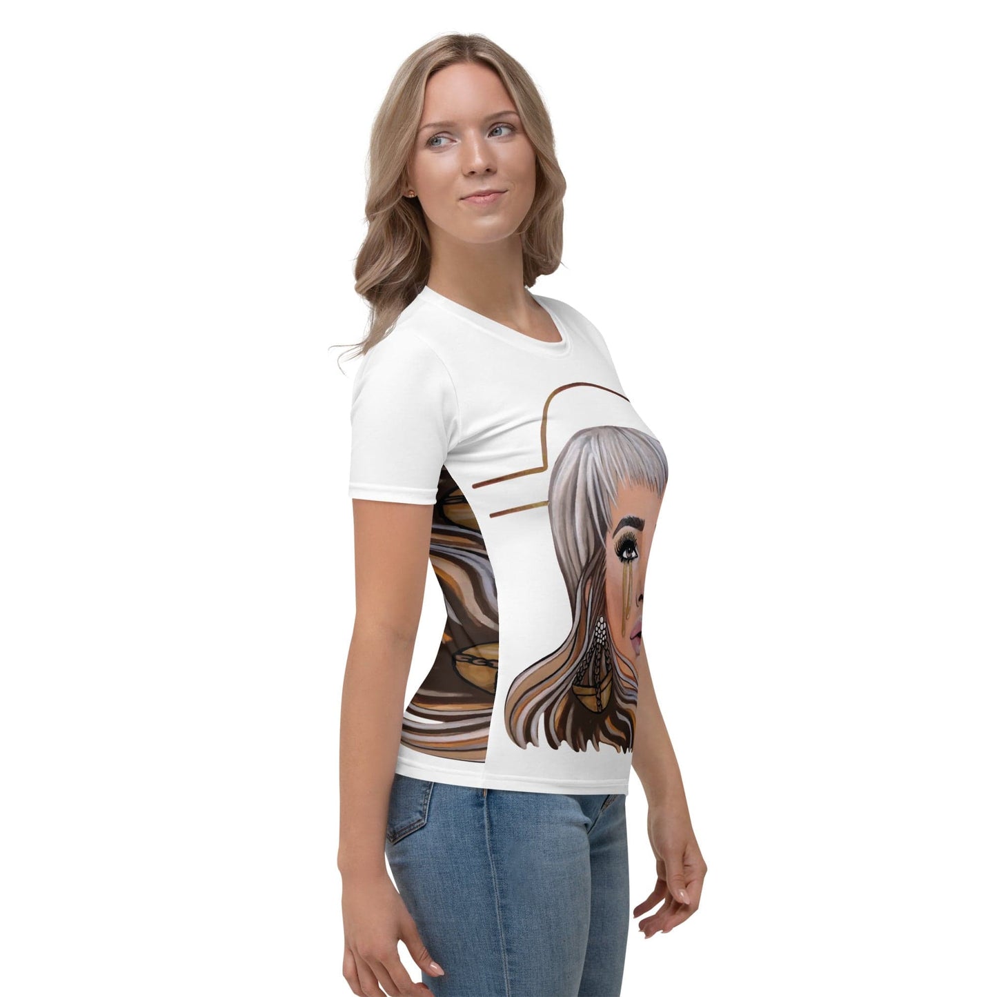 Camiseta Dollavatar Libra - Ropa pintada a mano en Pezojos
