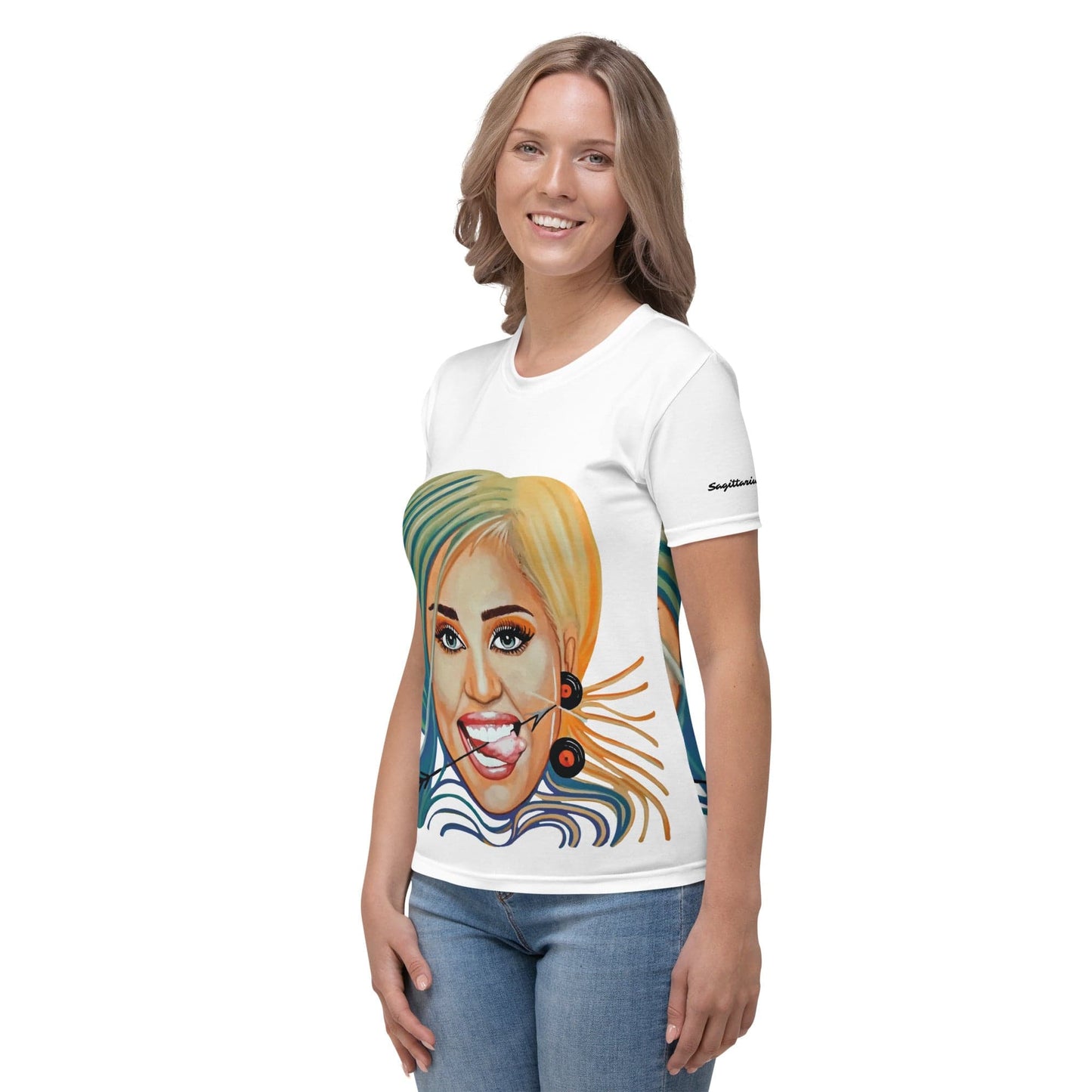 Camiseta Dollavatar Sagitario - Ropa pintada a mano en Pezojos