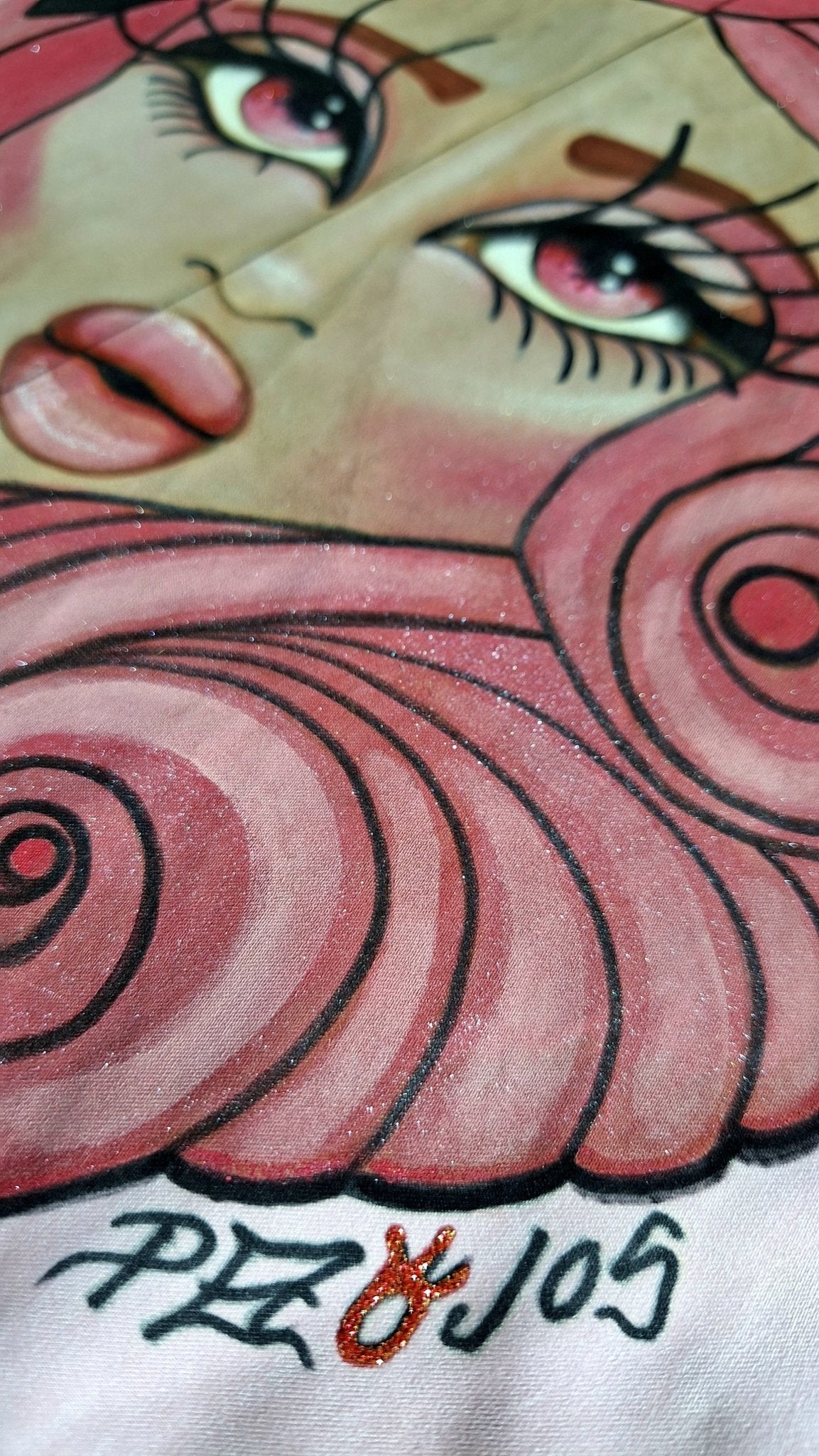 Chaqueta Camisa de Entretiempo Pintada a Mano – Doll Avatar - Ropa pintada a mano en Pezojos