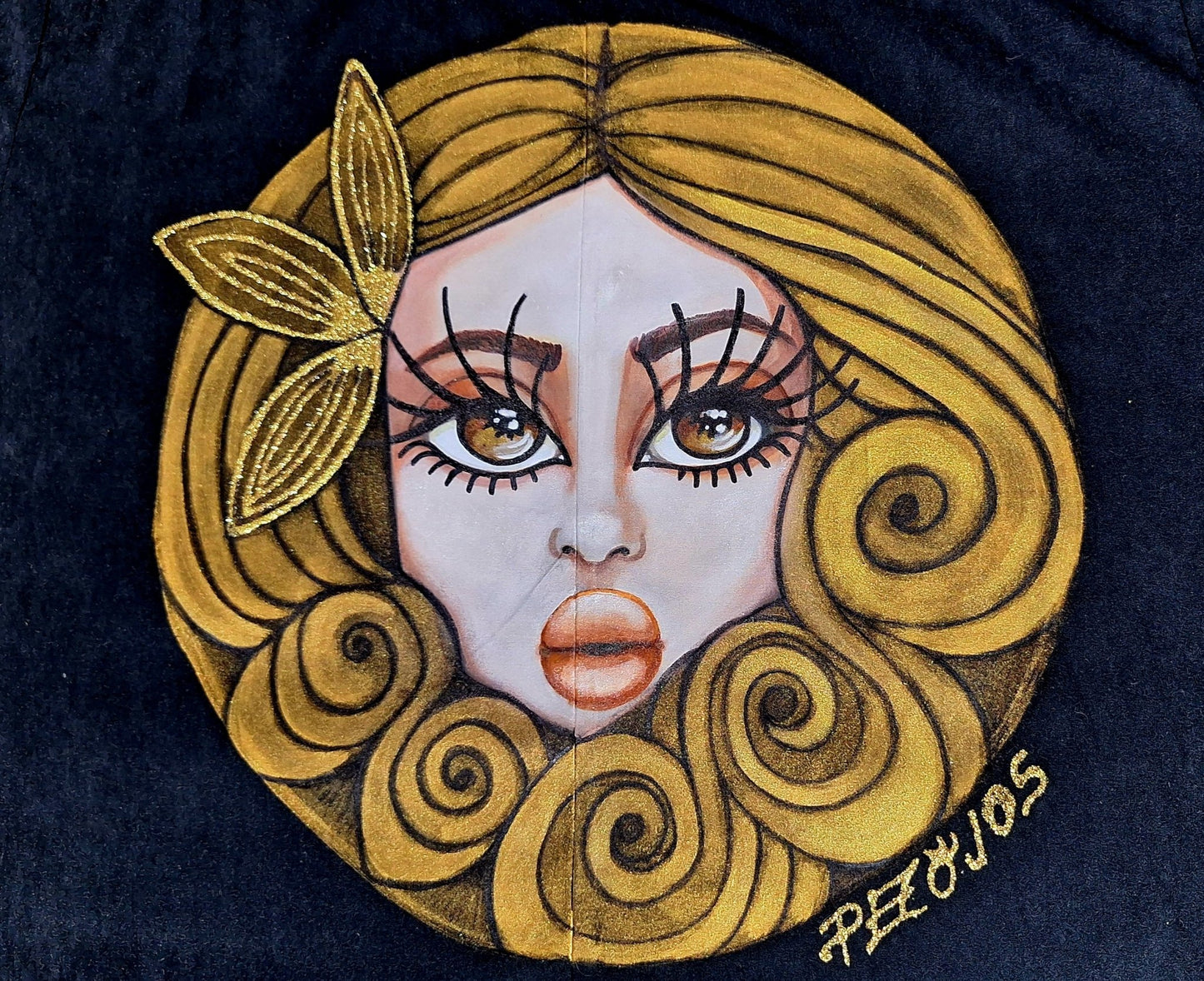Chaqueta Camisa de Entretiempo Pintada a Mano – Doll Avatar - Ropa pintada a mano en Pezojos