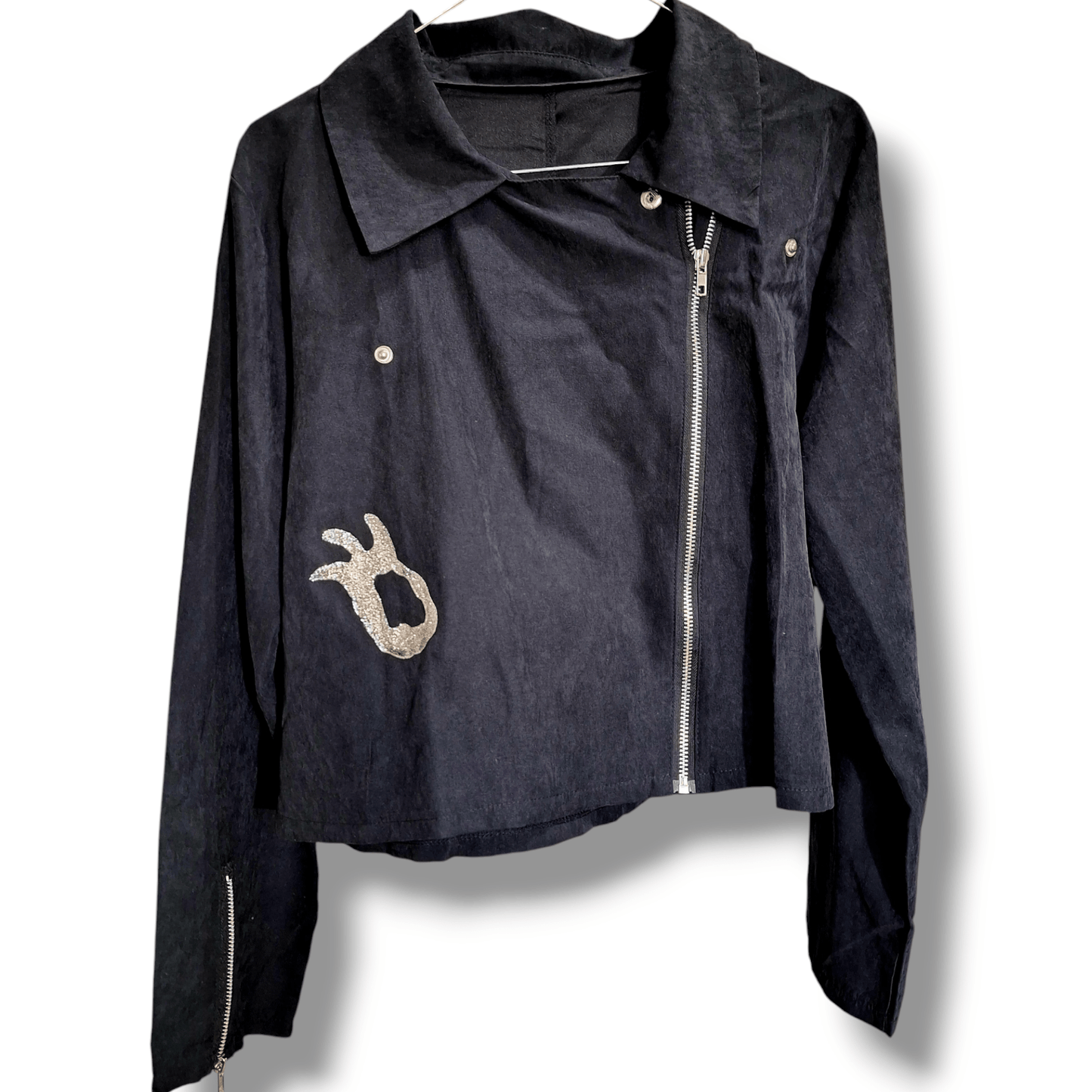 Chaqueta Camisa de Entretiempo Pintada a Mano – Doll Avatar - Ropa pintada a mano en Pezojos