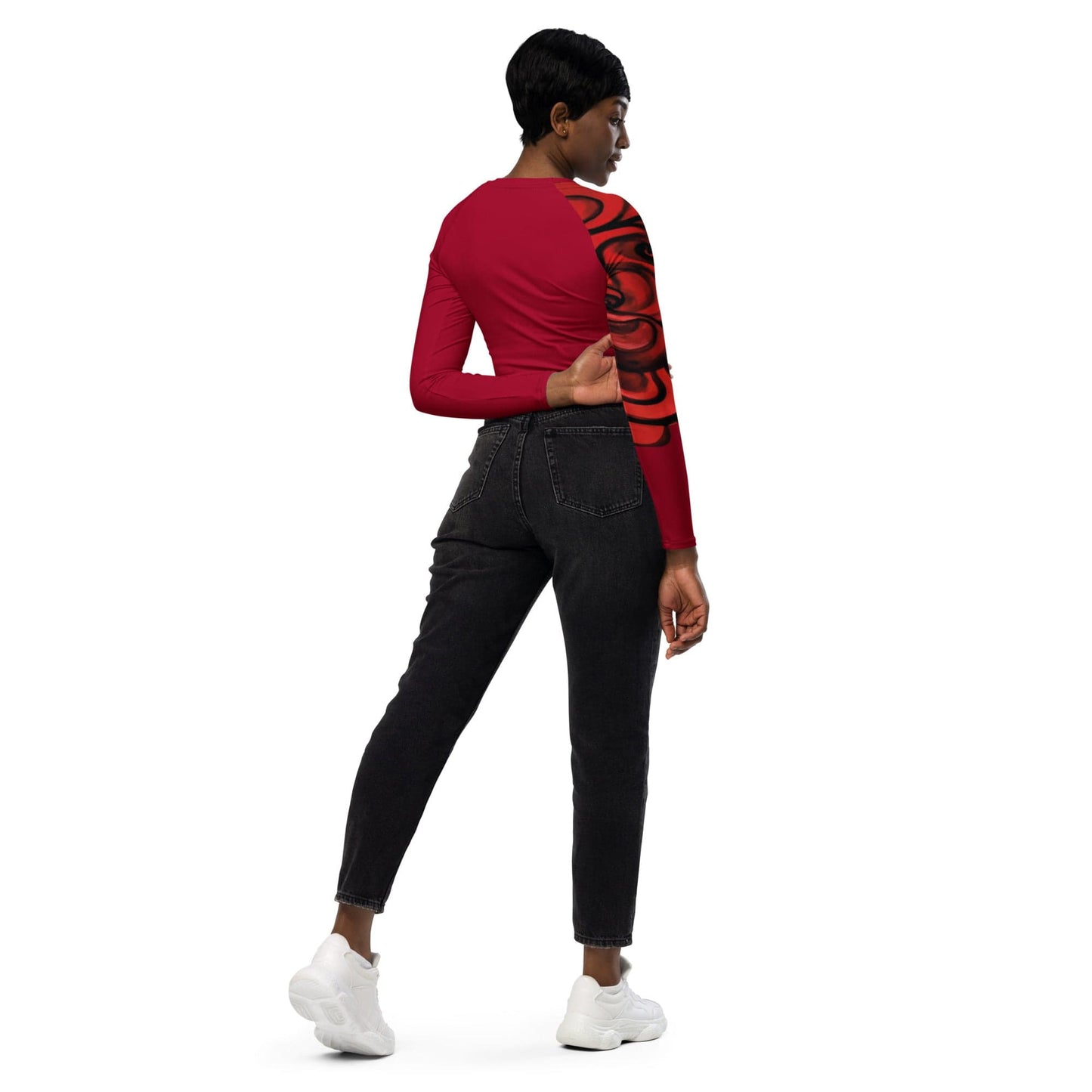 Crop top de manga larga dollavatar Escorpio - Ropa pintada a mano en Pezojos