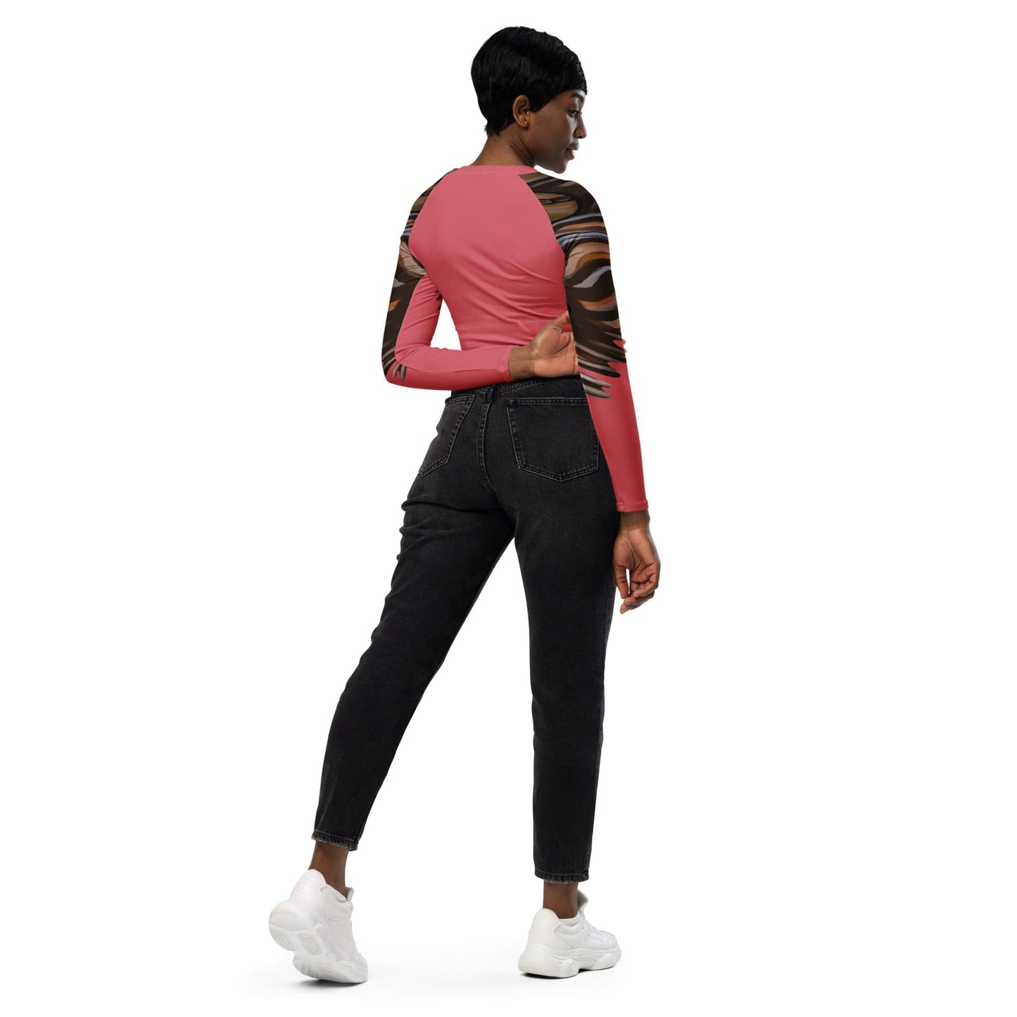 Crop top de manga larga dollavatar Libra - Ropa pintada a mano en Pezojos