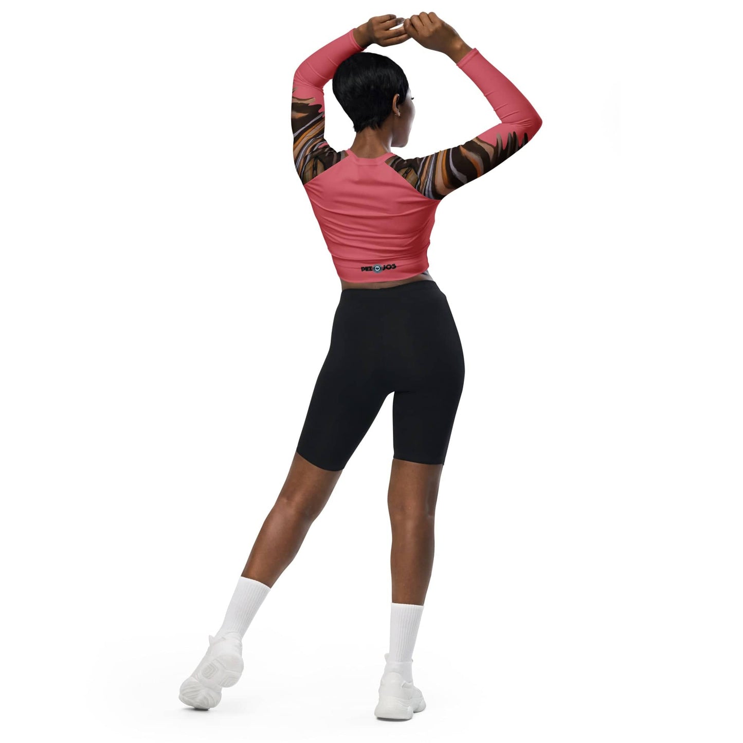 Crop top de manga larga dollavatar Libra - Ropa pintada a mano en Pezojos