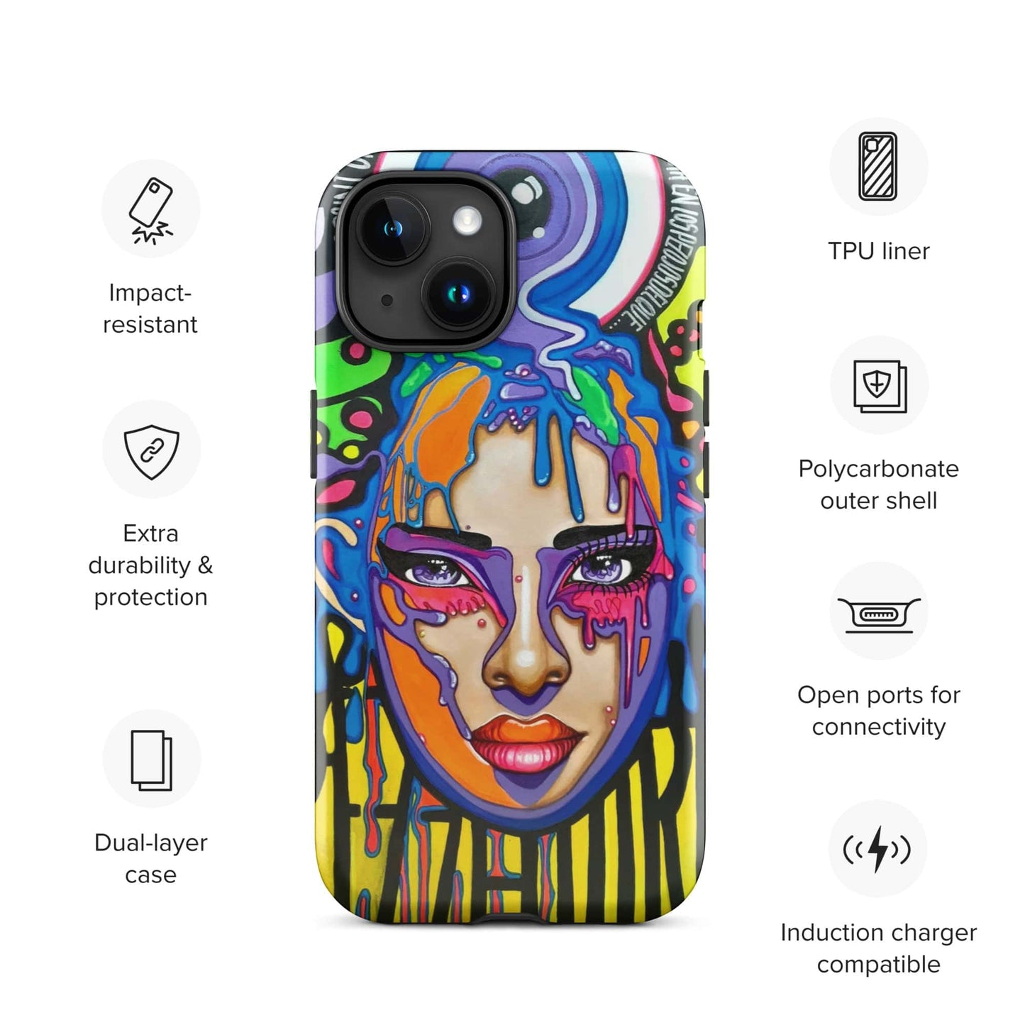 Funda dura para iPhone Sprezzaturart - Ropa pintada a mano en Pezojos