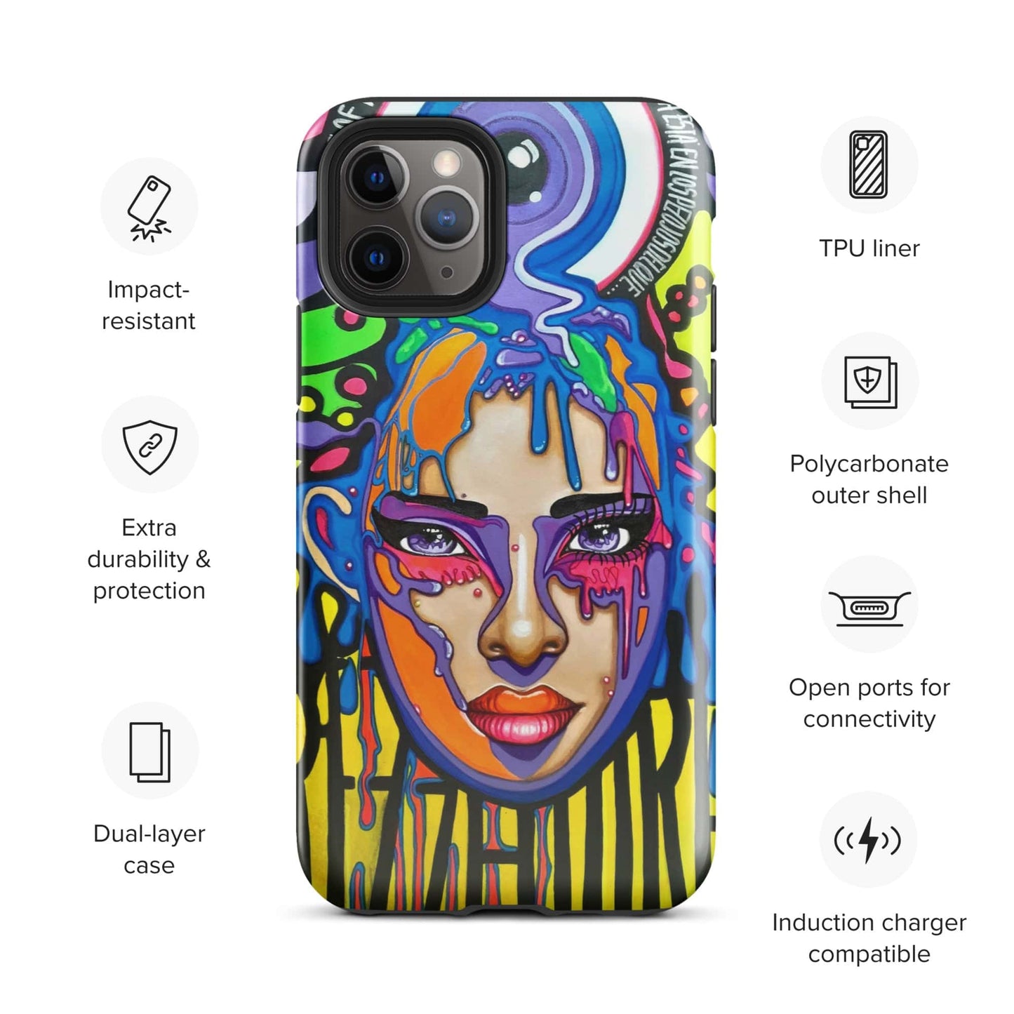 Funda dura para iPhone Sprezzaturart - Ropa pintada a mano en Pezojos