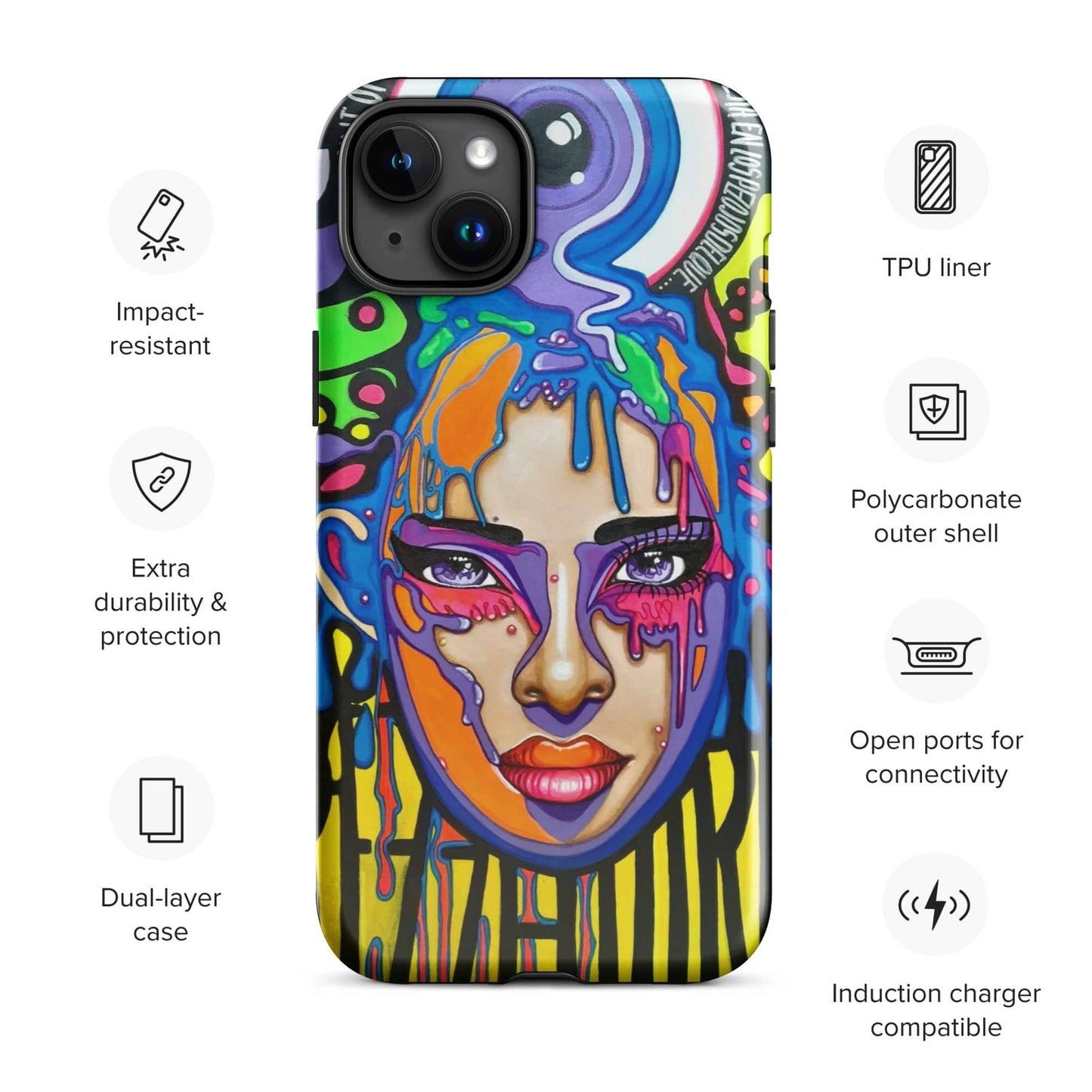 Funda dura para iPhone Sprezzaturart - Ropa pintada a mano en Pezojos