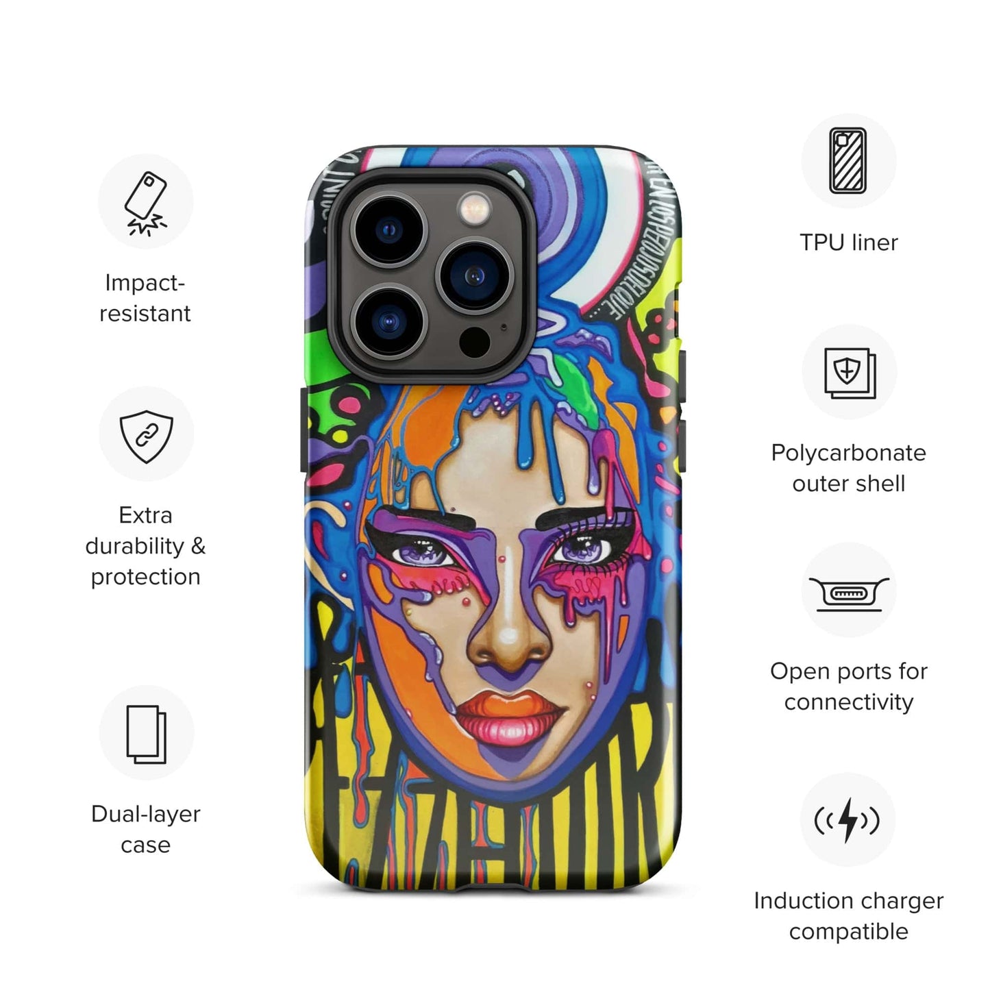 Funda dura para iPhone Sprezzaturart - Ropa pintada a mano en Pezojos