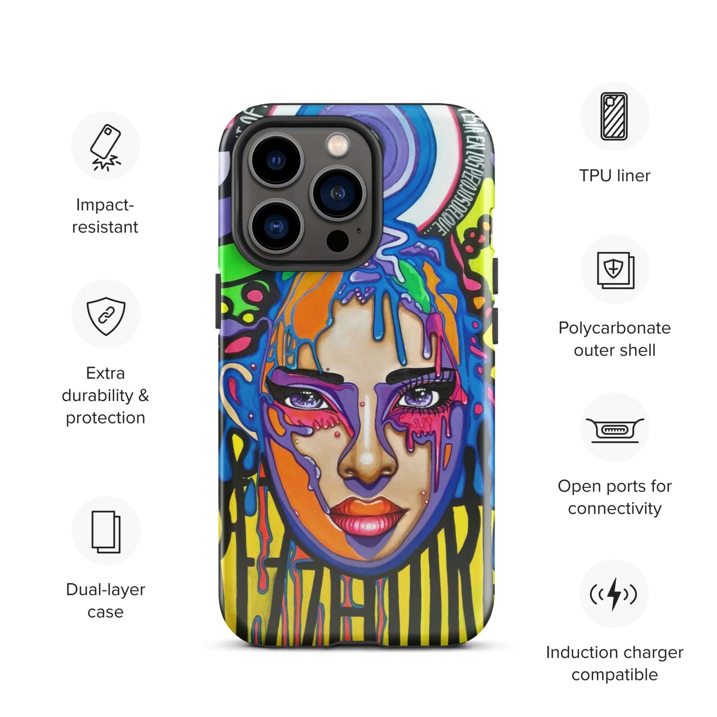 Funda dura para iPhone Sprezzaturart - Ropa pintada a mano en Pezojos