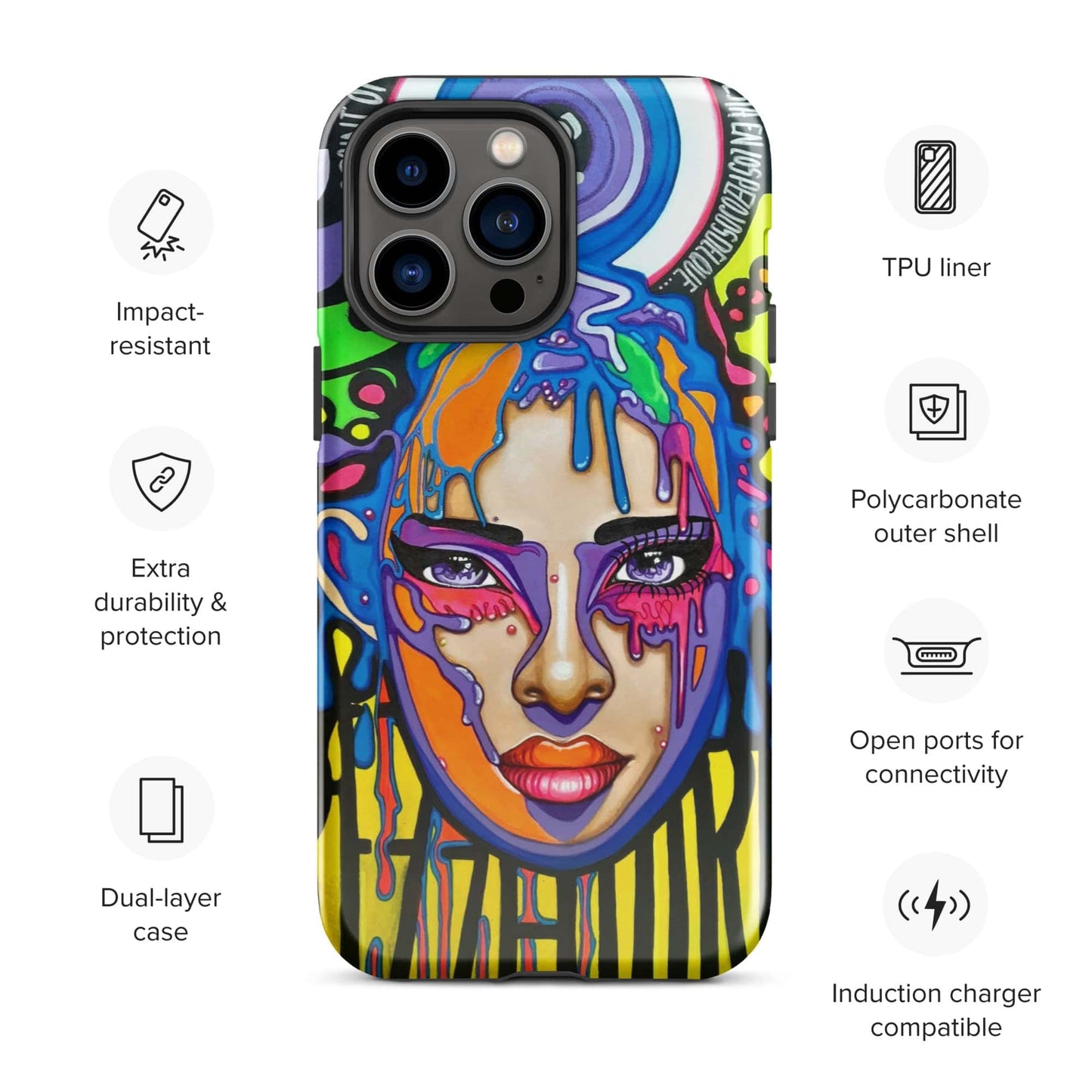 Funda dura para iPhone Sprezzaturart - Ropa pintada a mano en Pezojos