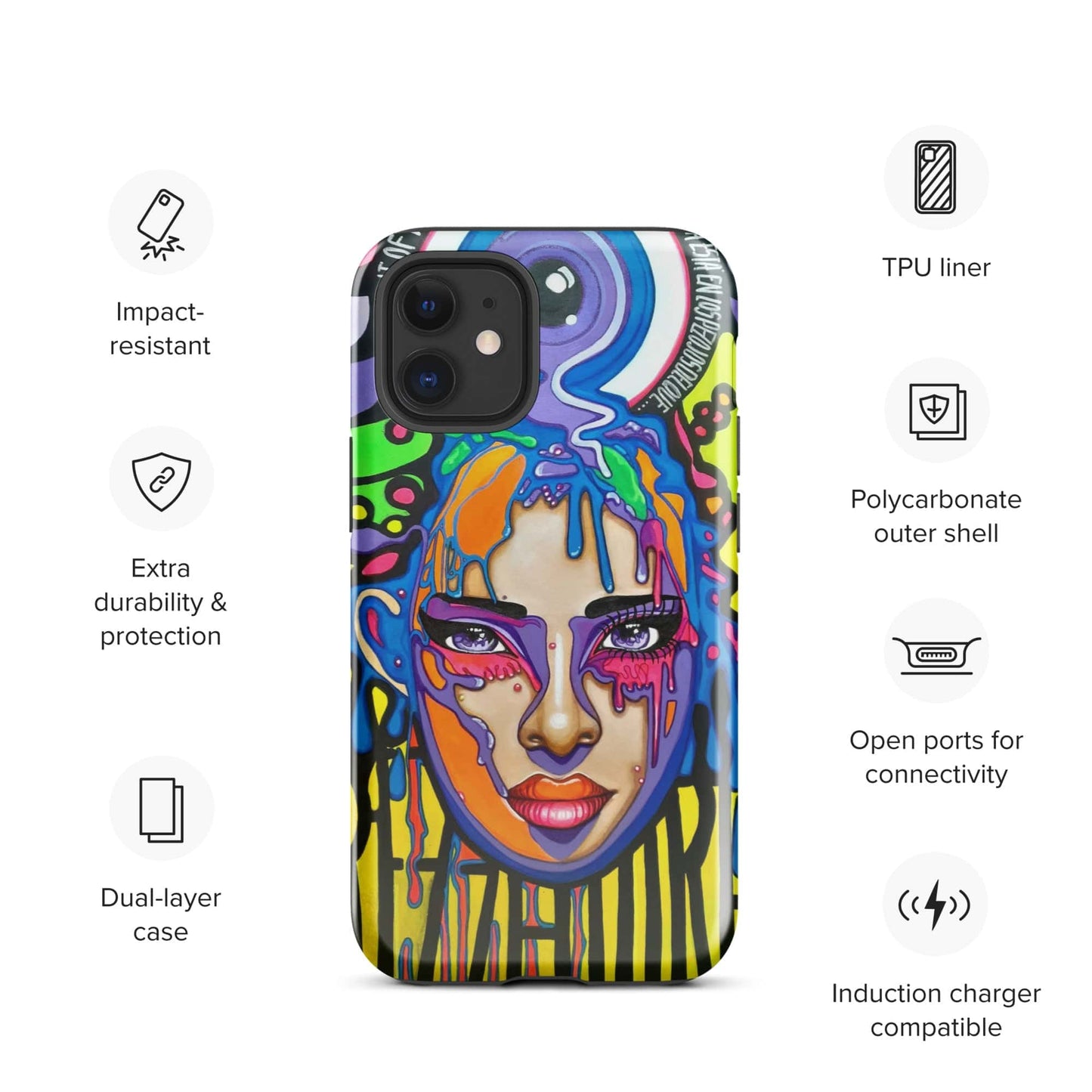 Funda dura para iPhone Sprezzaturart - Ropa pintada a mano en Pezojos