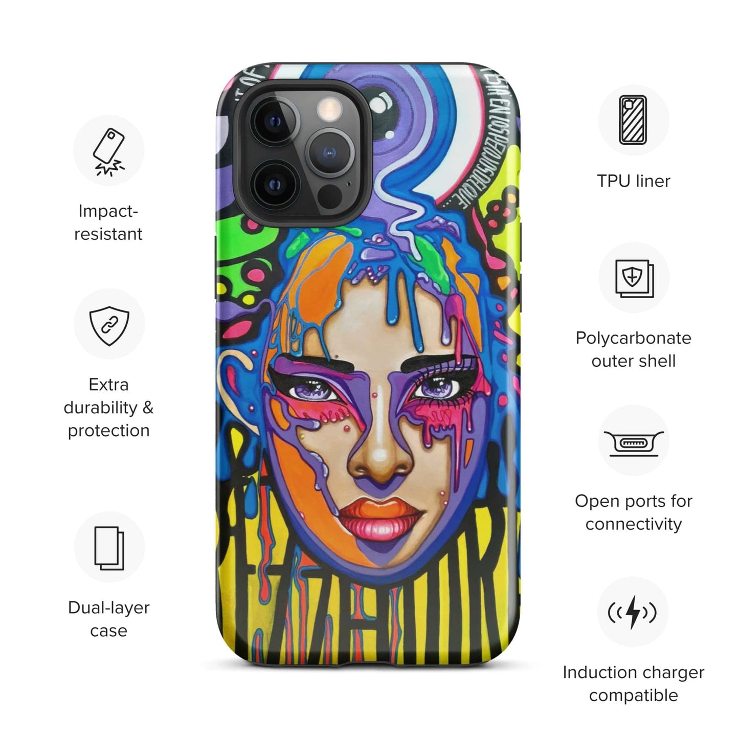 Funda dura para iPhone Sprezzaturart - Ropa pintada a mano en Pezojos