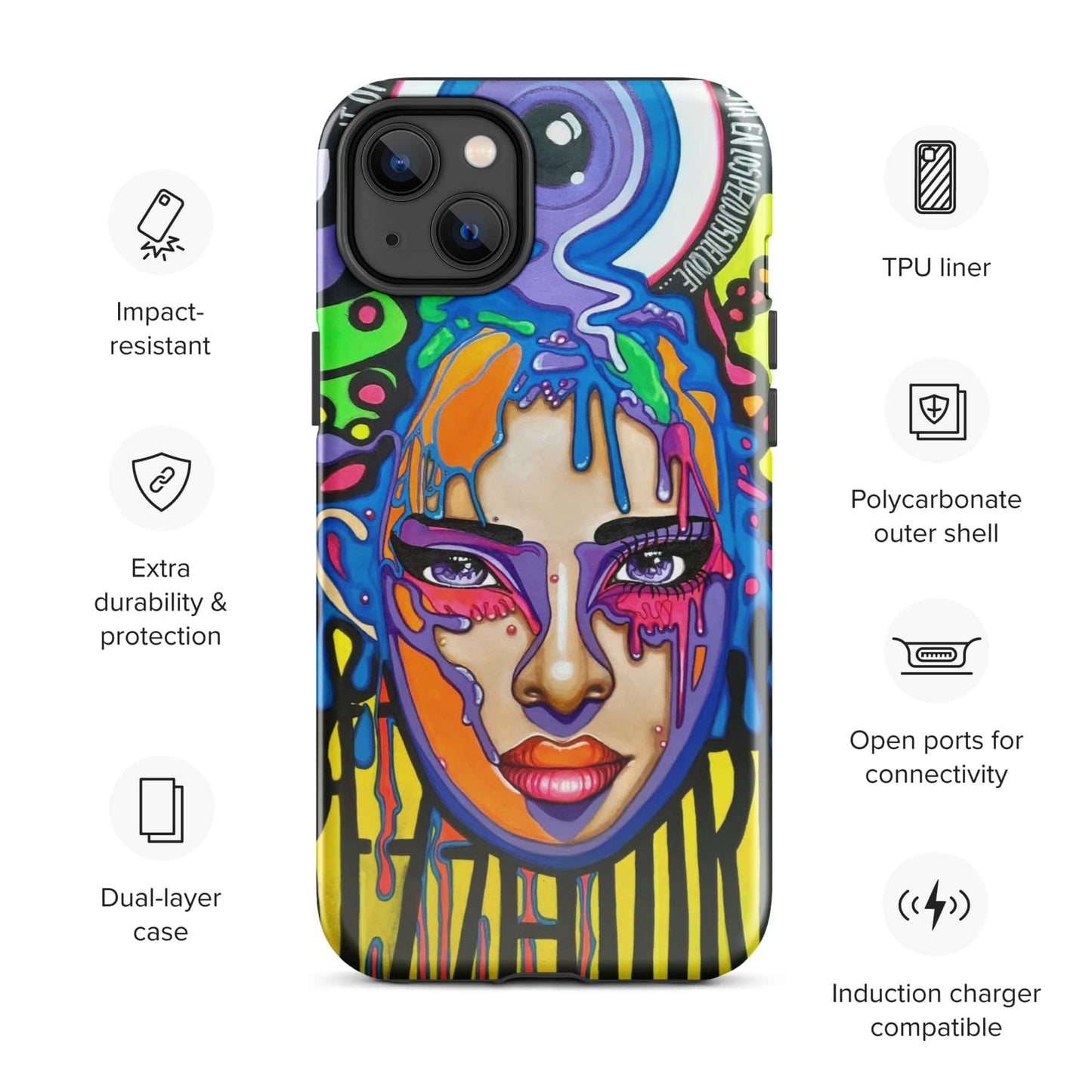 Funda dura para iPhone Sprezzaturart - Ropa pintada a mano en Pezojos