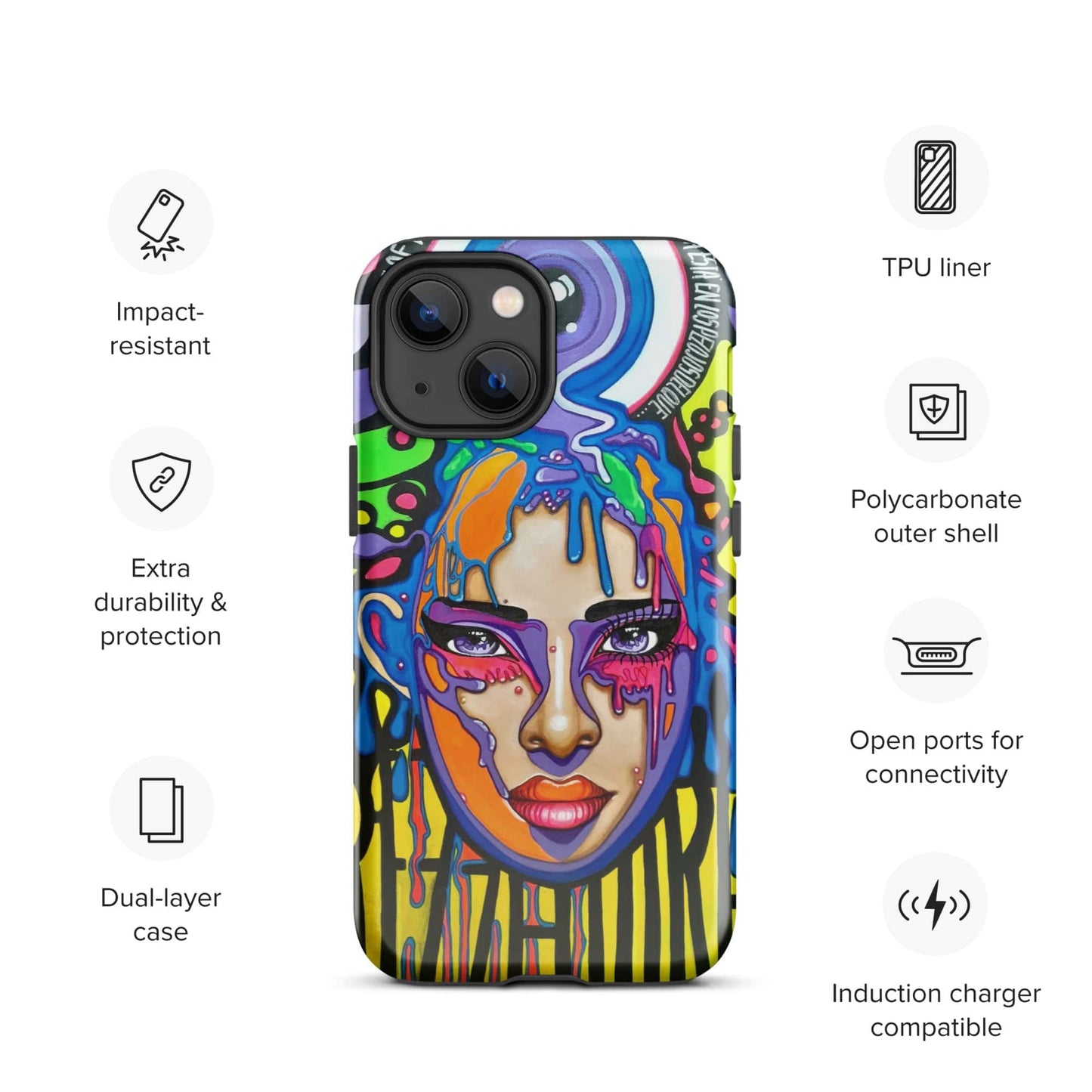 Funda dura para iPhone Sprezzaturart - Ropa pintada a mano en Pezojos
