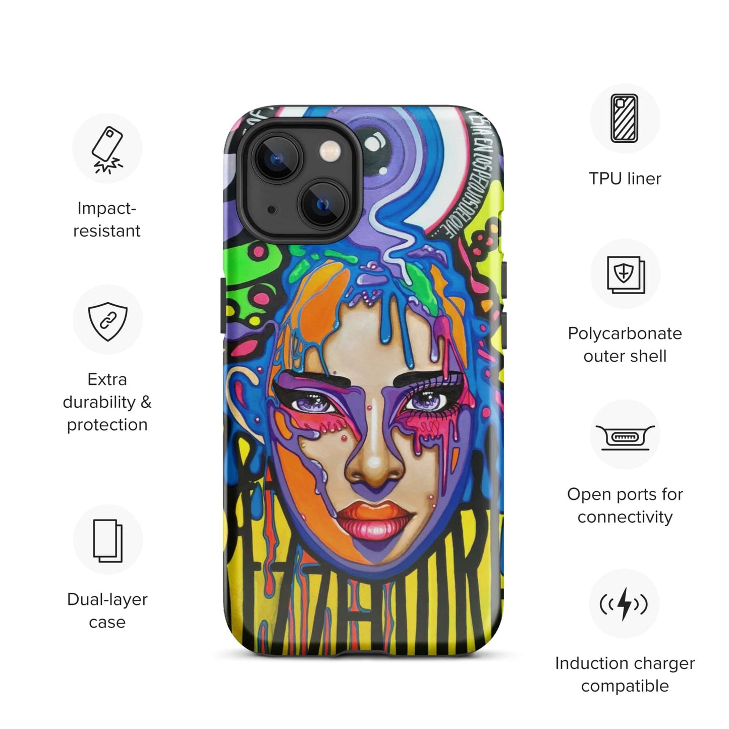 Funda dura para iPhone Sprezzaturart - Ropa pintada a mano en Pezojos