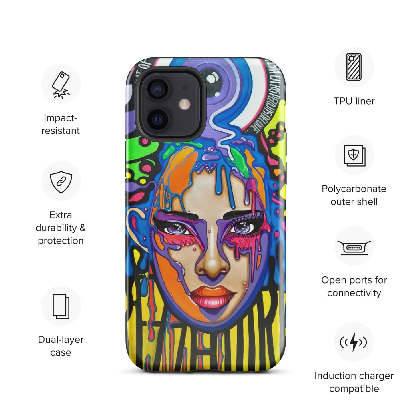 Funda dura para iPhone Sprezzaturart - Ropa pintada a mano en Pezojos