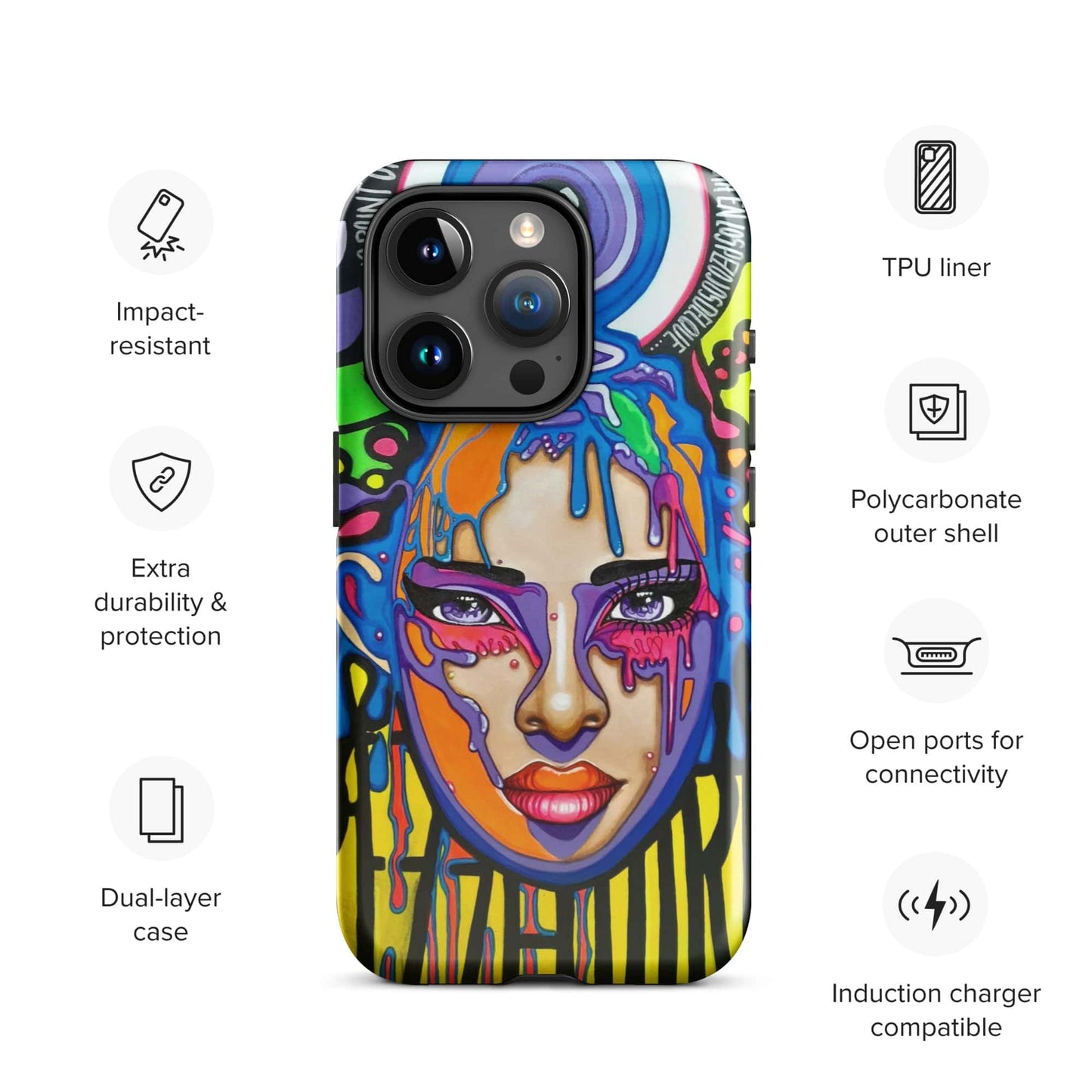Funda dura para iPhone Sprezzaturart - Ropa pintada a mano en Pezojos