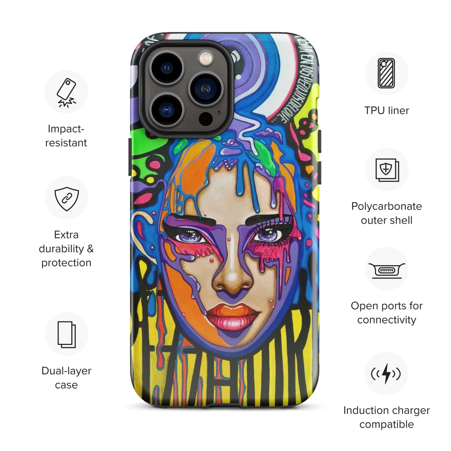 Funda dura para iPhone Sprezzaturart - Ropa pintada a mano en Pezojos