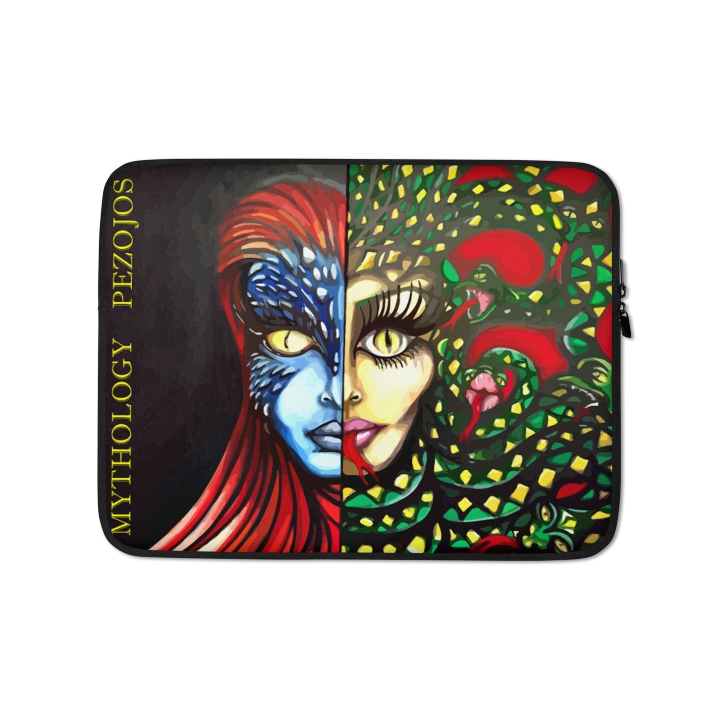 Funda para portátil y Ipad Medusa y Mistica - Ropa pintada a mano en Pezojos