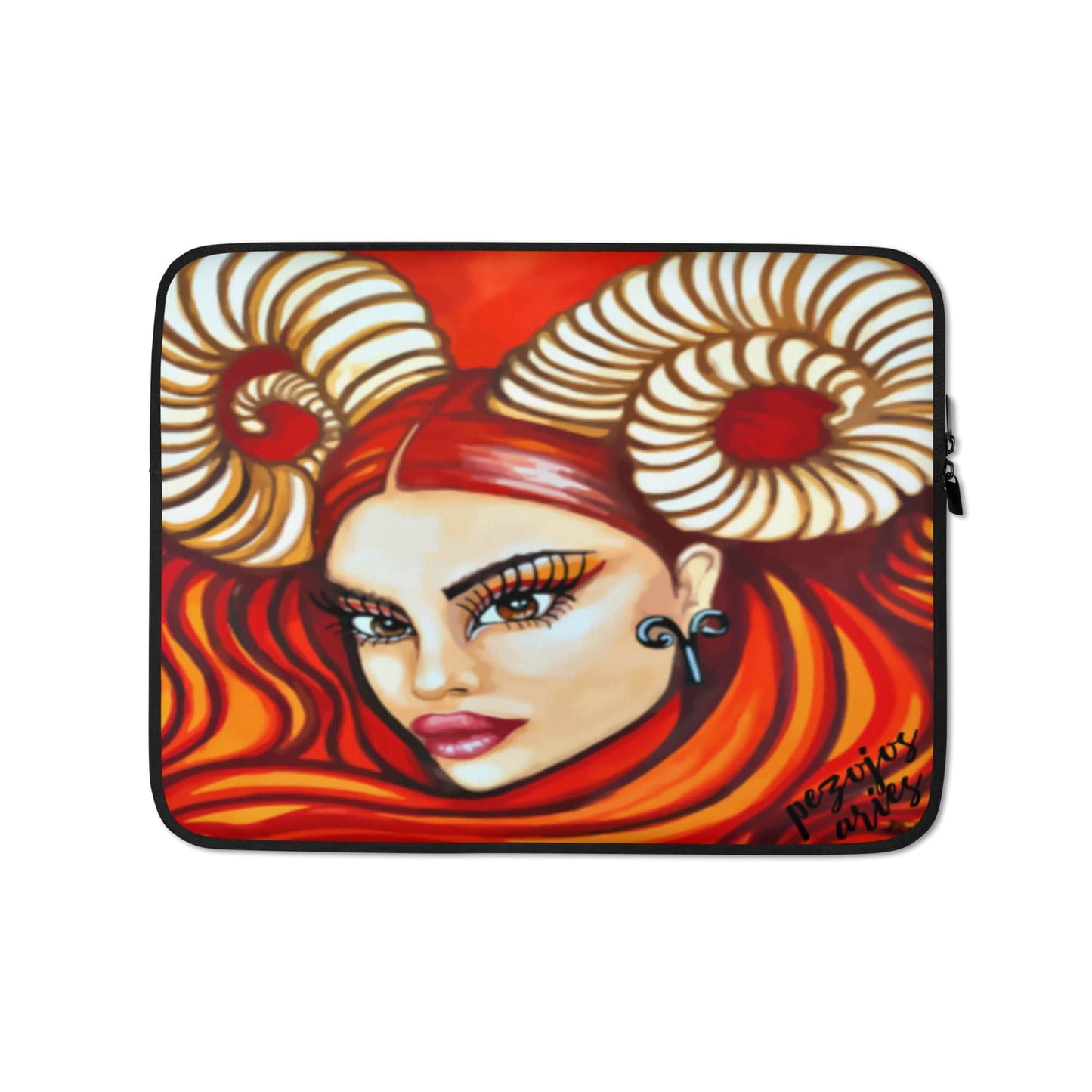 Funda portátil y Ipad signo zodiaco Aries - Ropa pintada a mano en Pezojos