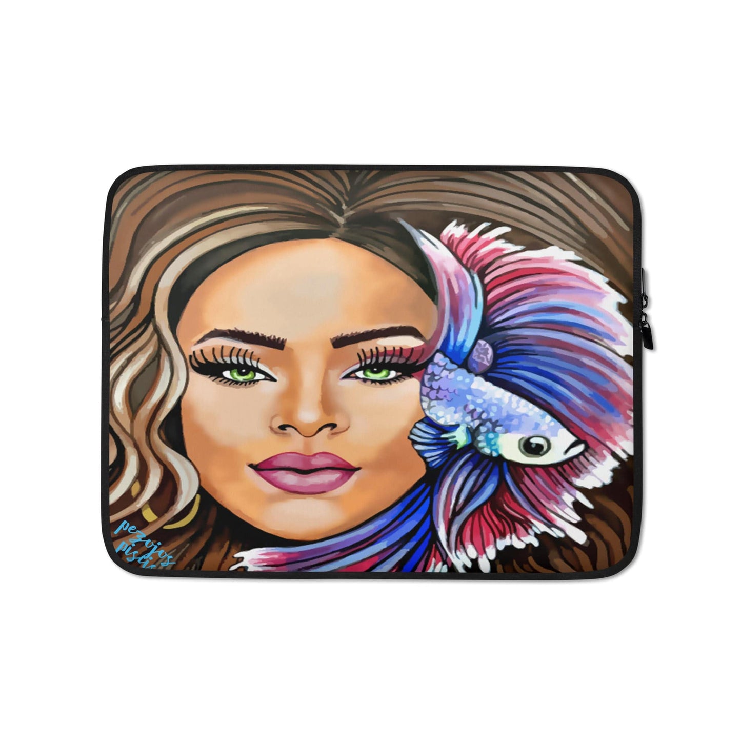 Funda portátil y Ipad signo zodiaco Piscis - Ropa pintada a mano en Pezojos