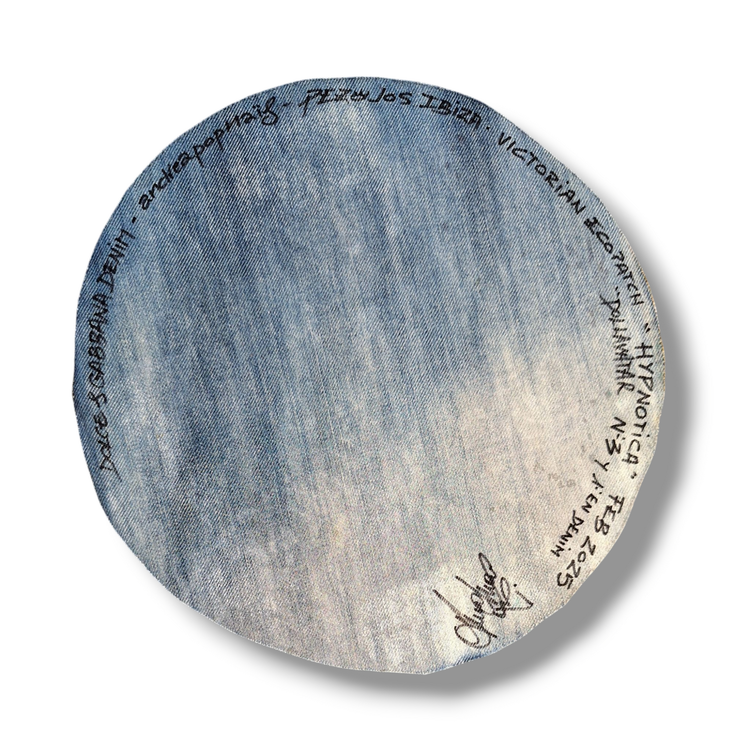 Dollavatar Hypnotica Ecopatch Art Edición Limitada Parche Arte Textil Pintado a Mano