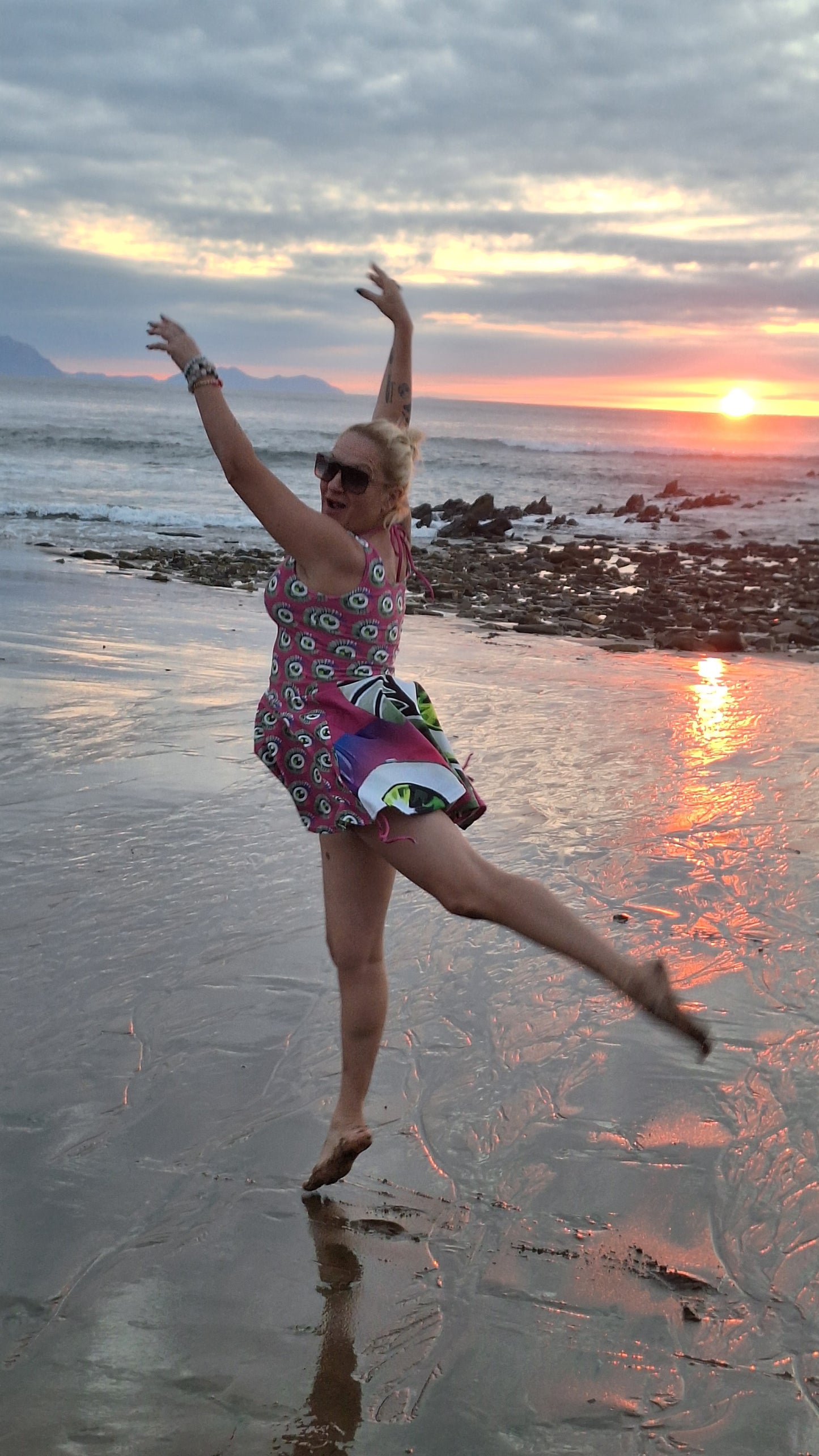 Vestido skater Pezojos Sunset