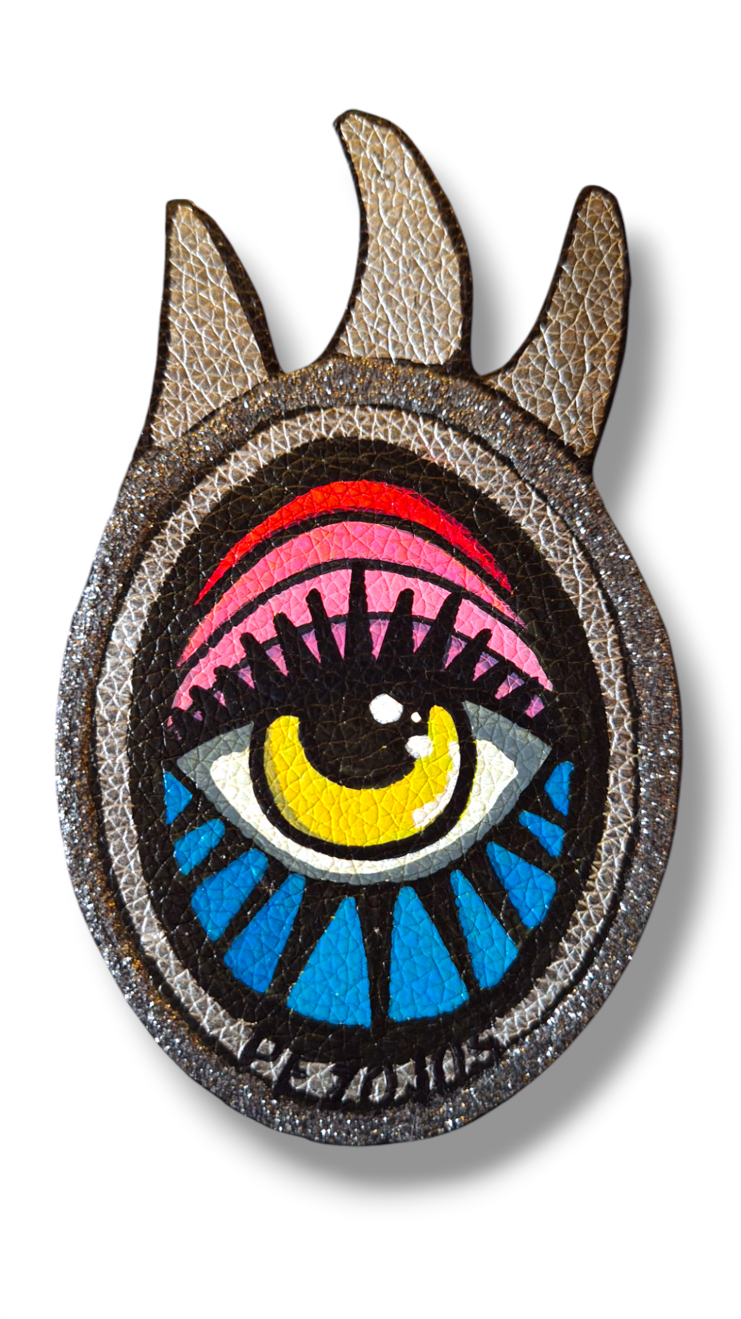 Monóculos Pezojos Ibiza | EcoPatch Art | Parches únicos pintados a mano