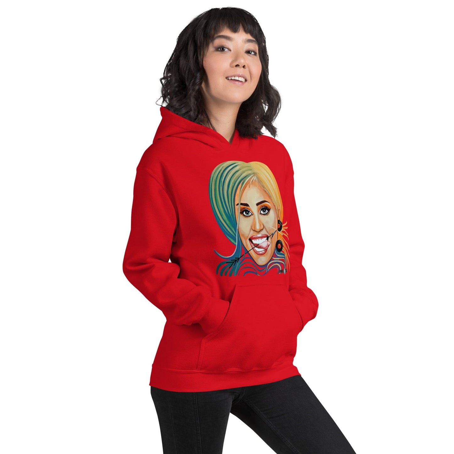 Sudadera con capucha unisex Dollavatar Zodiaco Sagitario - Ropa pintada a mano en Pezojos