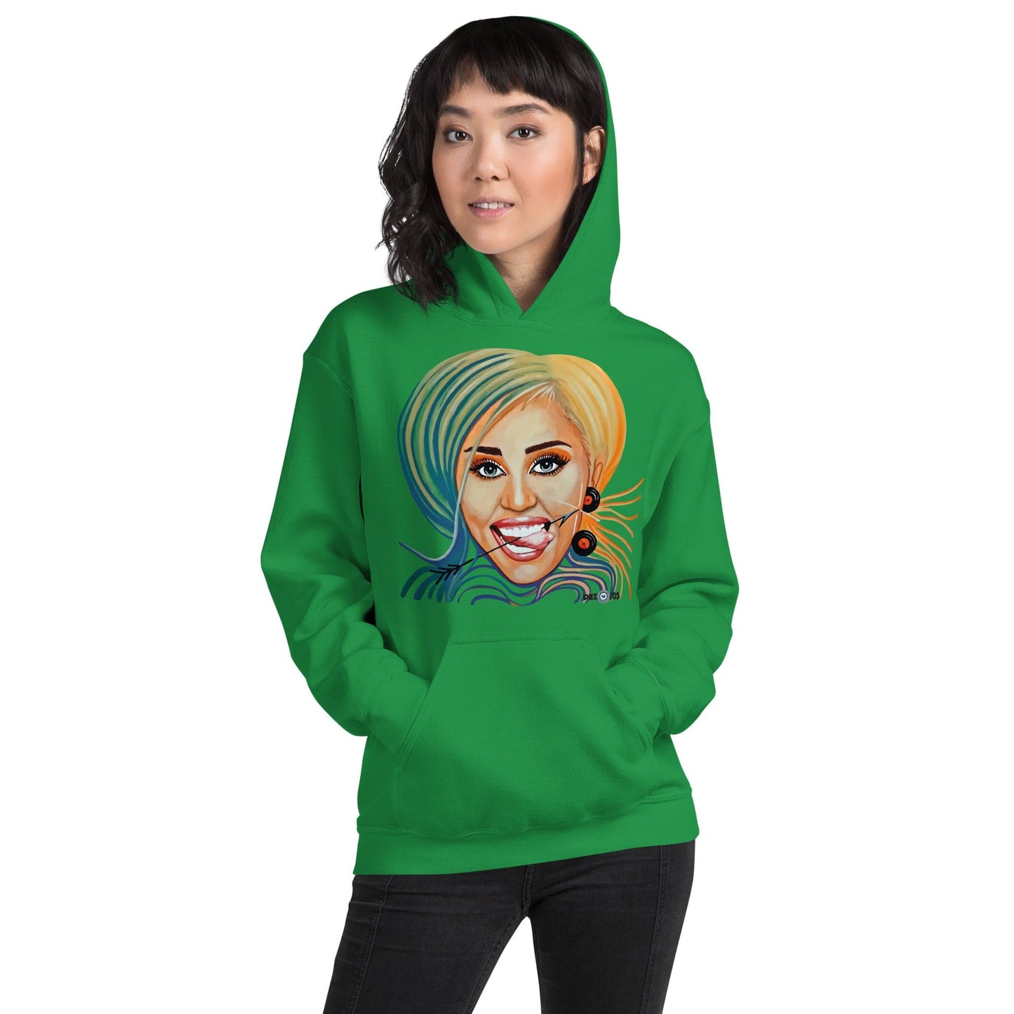 Sudadera con capucha unisex Dollavatar Zodiaco Sagitario - Ropa pintada a mano en Pezojos