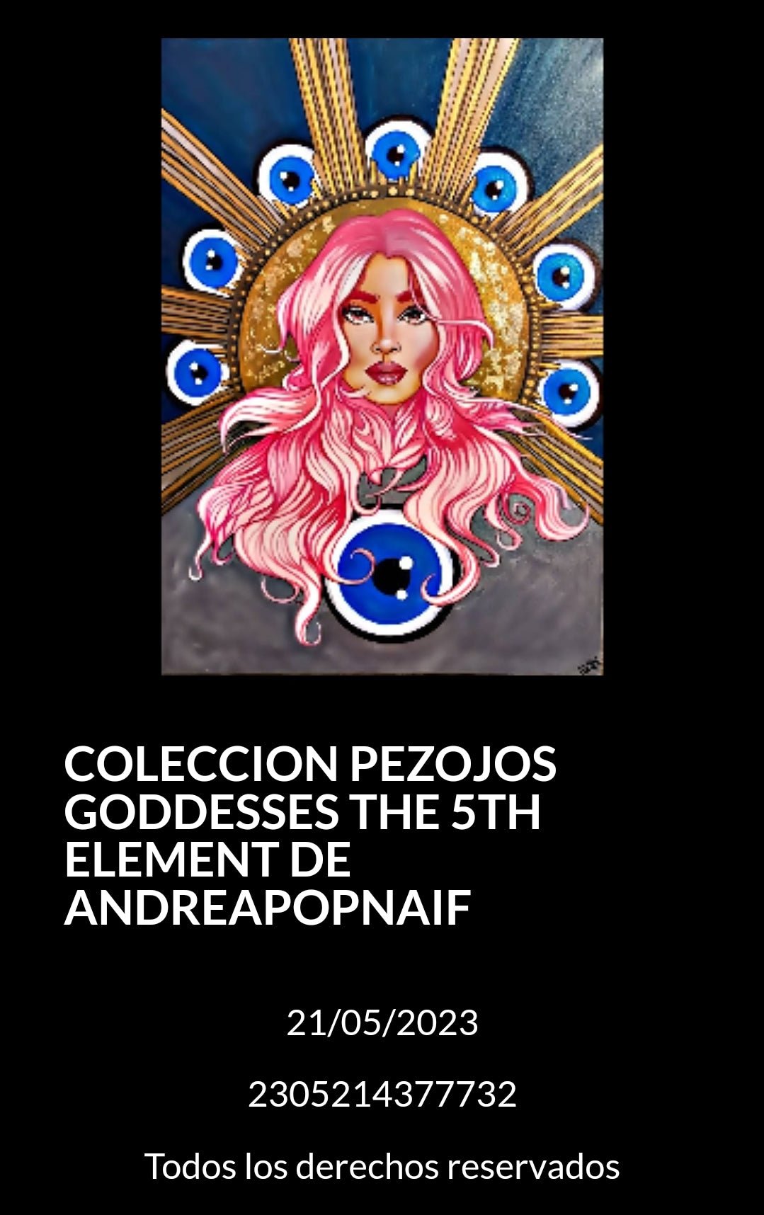 Vestido camiseta Diosa 5th Element - Ropa pintada a mano en Pezojos