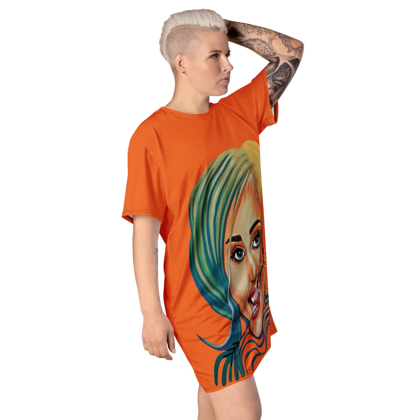 Vestido camiseta dollavatar zodiaco Sagitario - Ropa pintada a mano en Pezojos