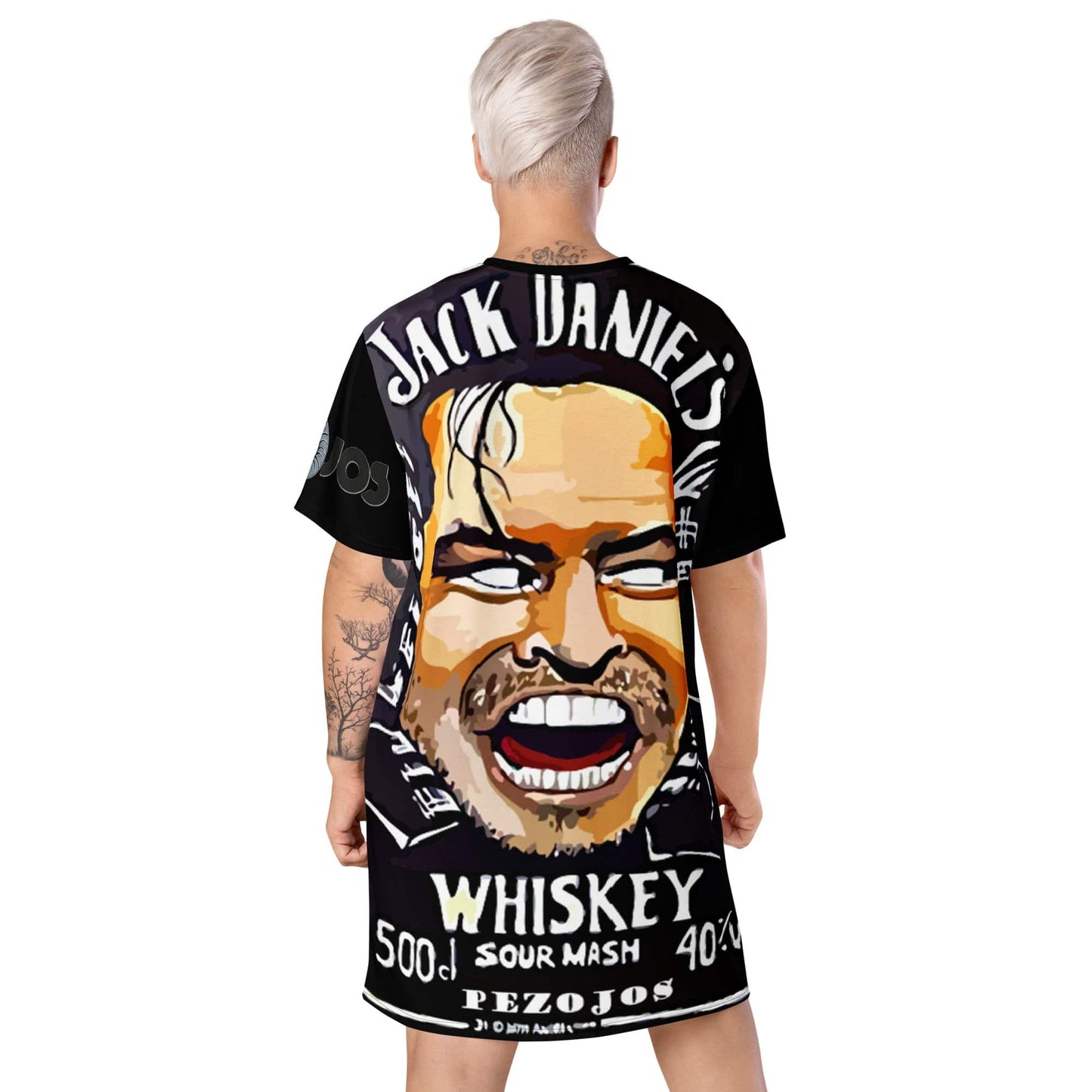 Vestido camiseta Resplandor - Ropa pintada a mano en Pezojos