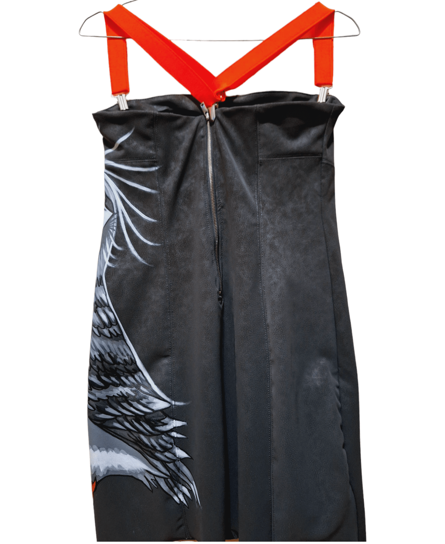 Vestido pintado a mano Pingüino Frailecillo - Ropa pintada a mano en Pezojos