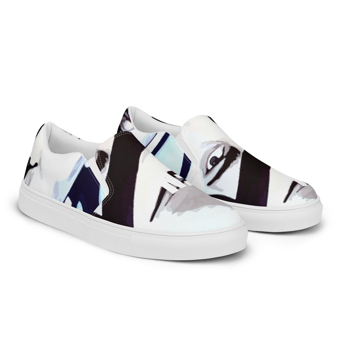 Zapatillas de lona sin cordones Bogart - Ropa pintada a mano en Pezojos
