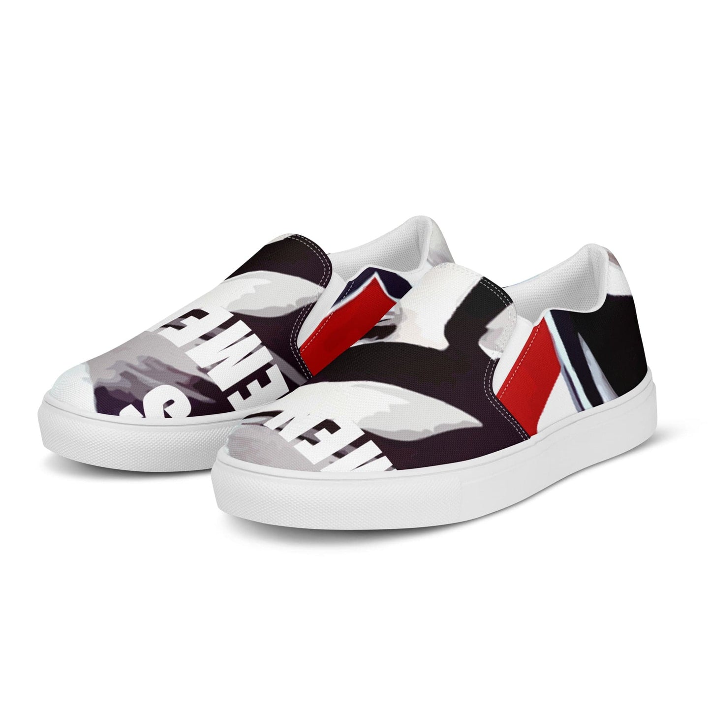 Zapatillas de lona sin cordones Bogart - Ropa pintada a mano en Pezojos
