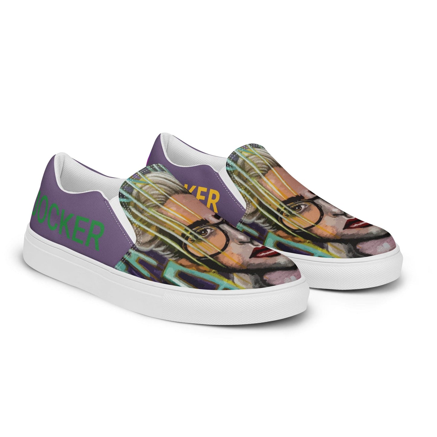 Zapatillas de lona sin cordones Folies - Ropa pintada a mano en Pezojos