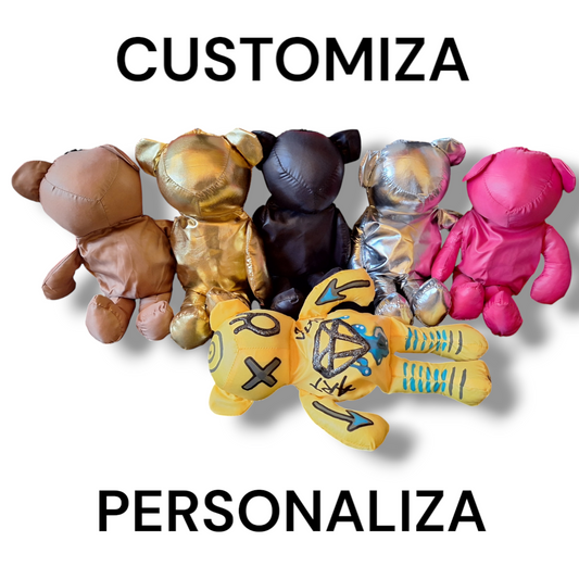 PEZOJOS@ Street Art Custom – Oso Personalizable con Tote Bag Interior