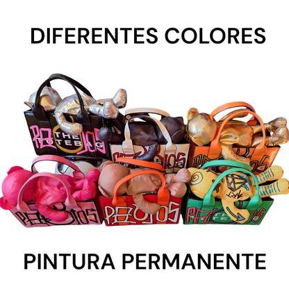 PEZOJOS@ Street Art Custom – Oso Personalizable con Tote Bag Interior