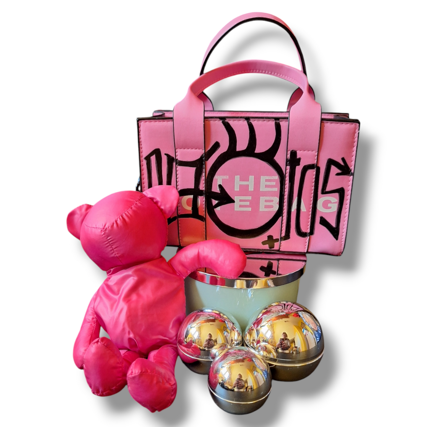 PEZOJOS@ Street Art Custom – Oso Personalizable con Tote Bag Interior