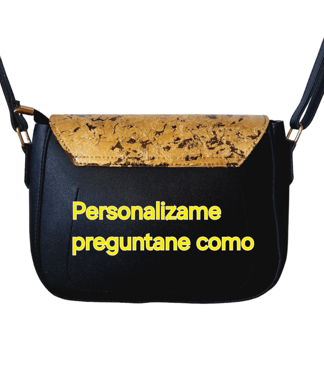 Bolso pintado a mano – Máscara Veneciana con Detalles de Pan de Oro - Ropa pintada a mano en Pezojos