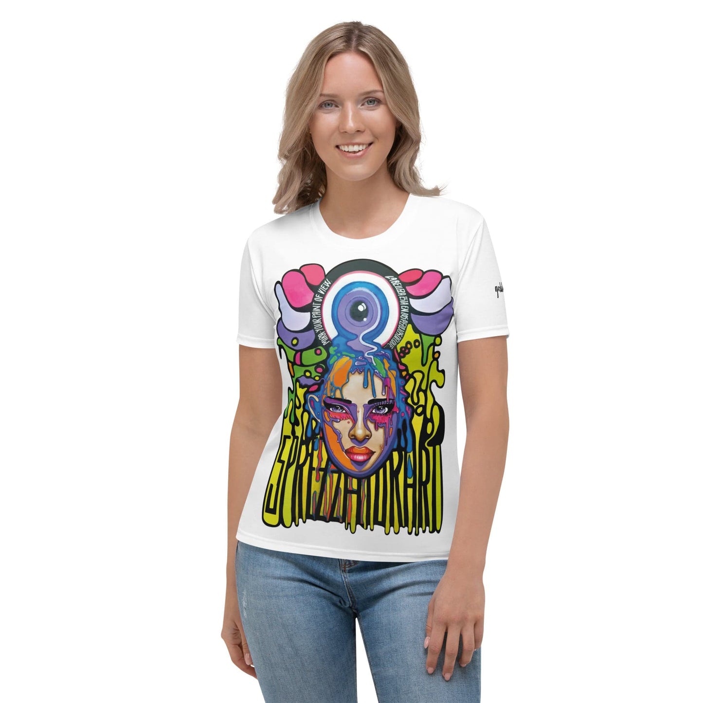 Camiseta ajustada Sprezzaturart - Ropa pintada a mano en Pezojos