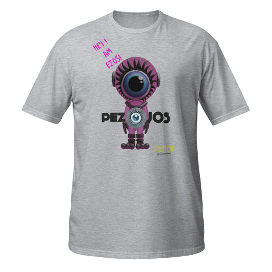 Camiseta de manga corta unisex Ezos Art toy - Ropa pintada a mano en Pezojos