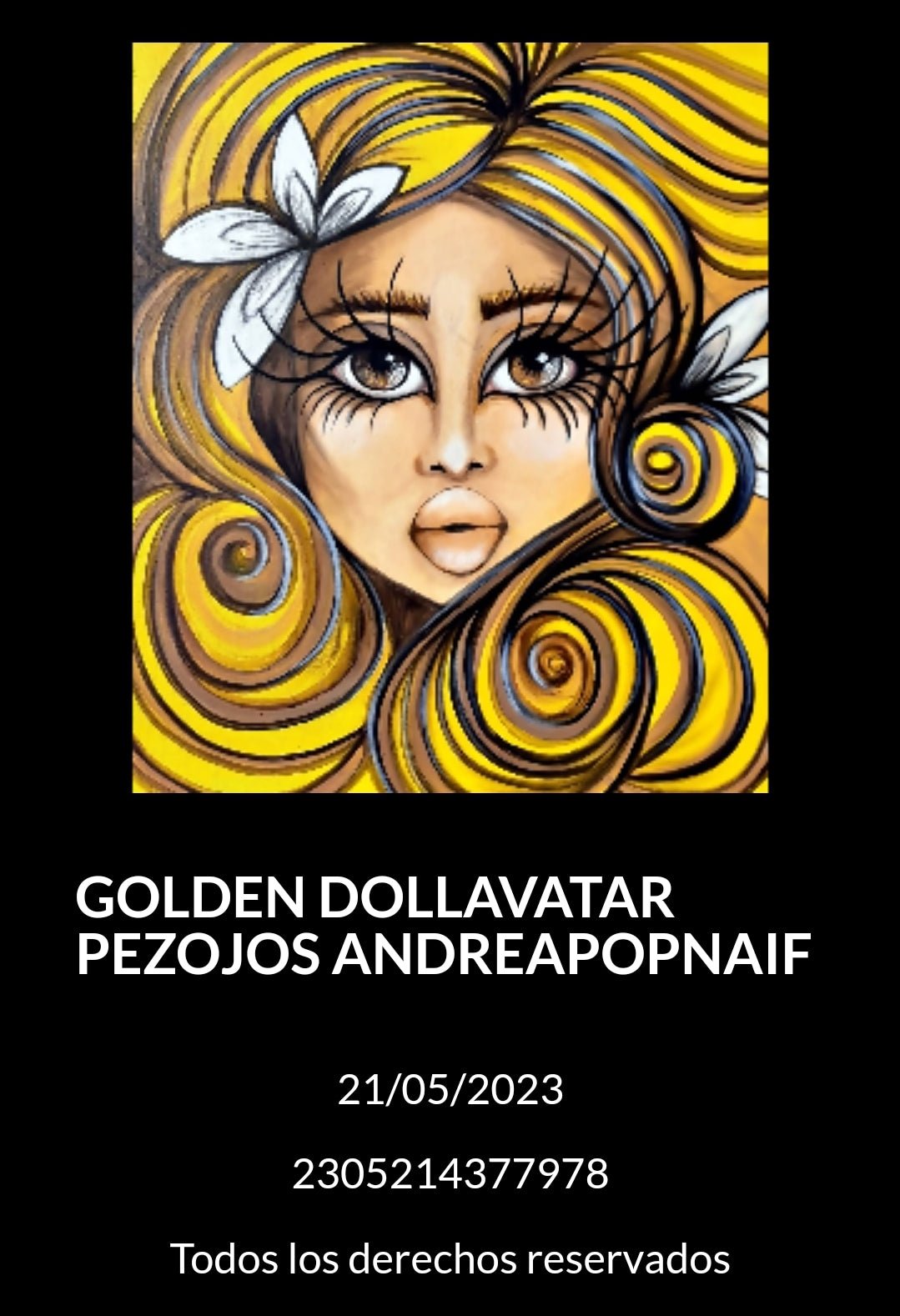 Camiseta de tirantes Golden dollavatar - Ropa pintada a mano en Pezojos